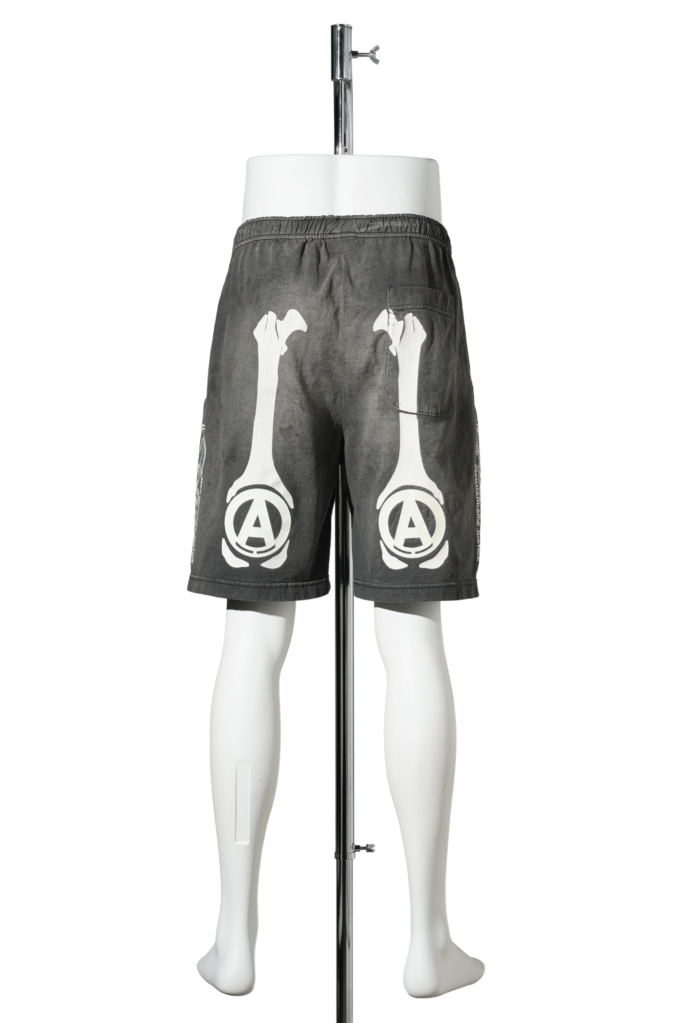 SAINT Mxxxxxx x BOUNTY HUNTER BH_CUT SEW SHORTS/BONE / CHARCOAL