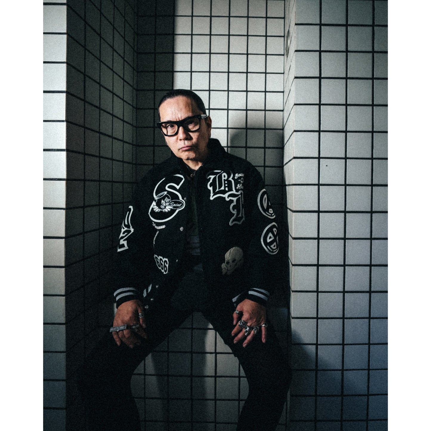 SAINT Mxxxxxx x BOUNTY HUNTER BH_VARSITY JKT/SNT HUNTER / BLACK