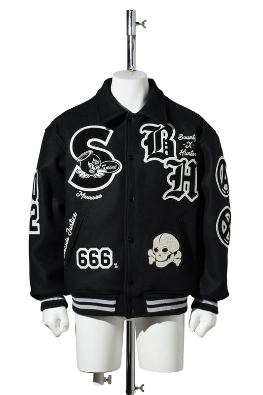 SAINT Mxxxxxx x BOUNTY HUNTER BH_VARSITY JKT/SNT HUNTER / BLACK