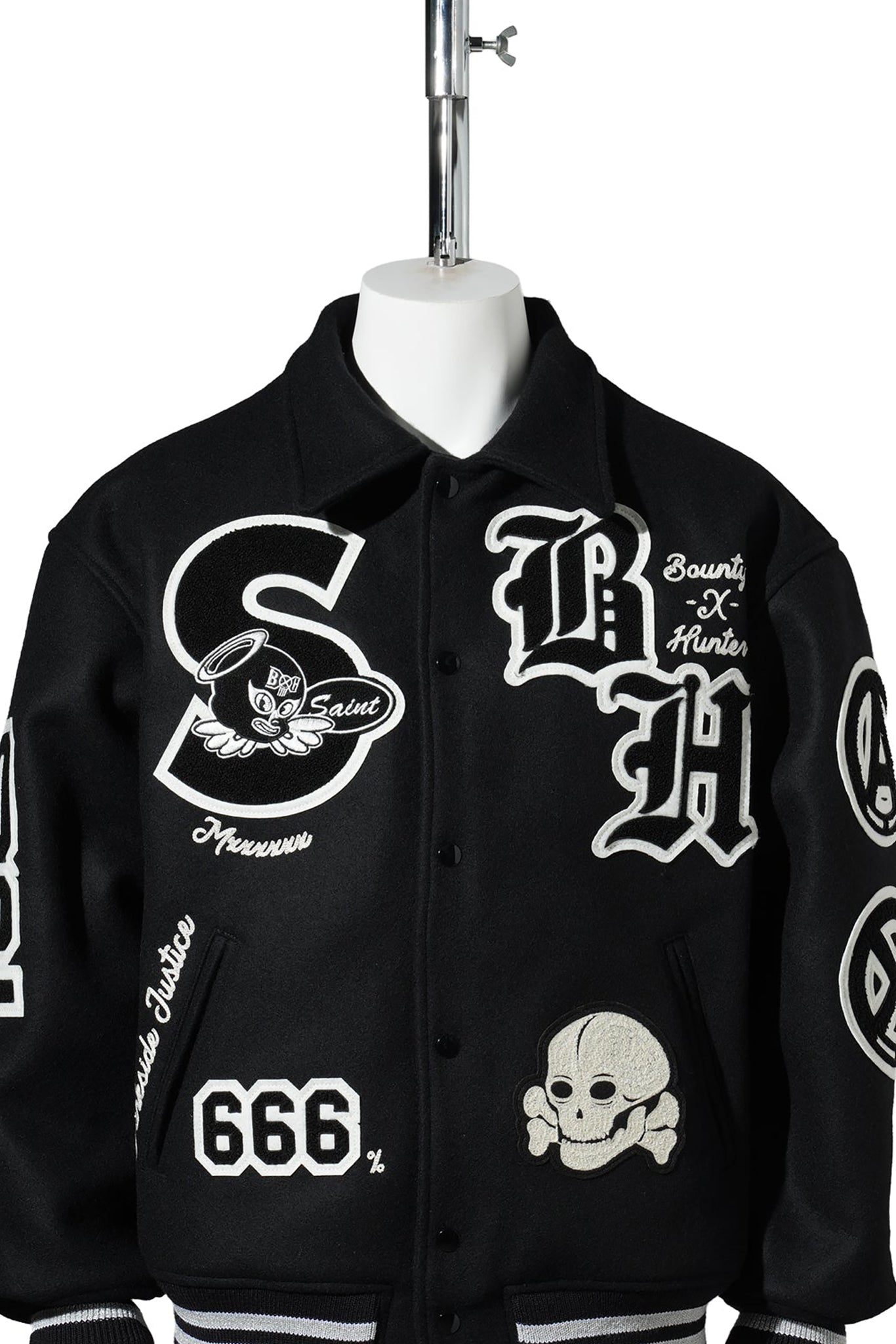 SAINT Mxxxxxx x BOUNTY HUNTER BH_VARSITY JKT/SNT HUNTER / BLACK