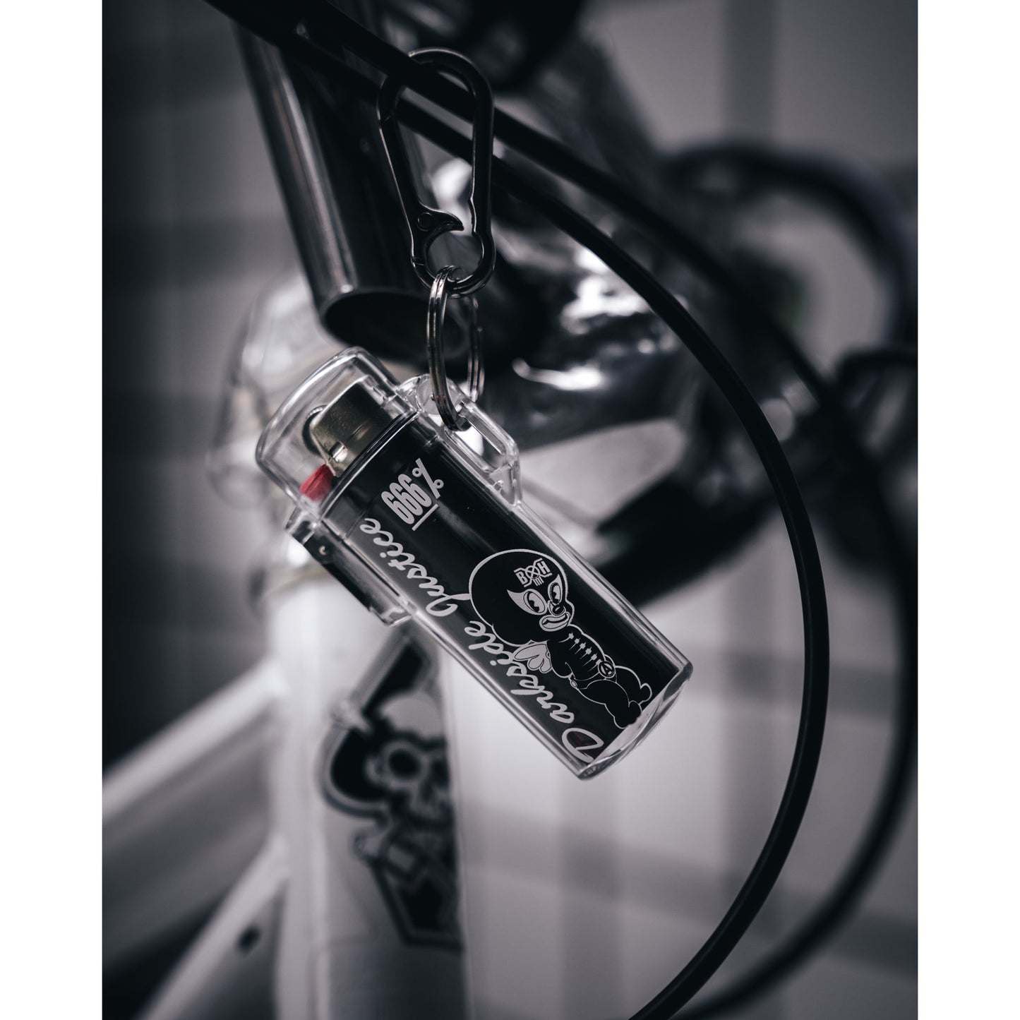 SAINT Mxxxxxx x BOUNTY HUNTER BH_LIGHTER CASE/MASK MIC / CLEAR