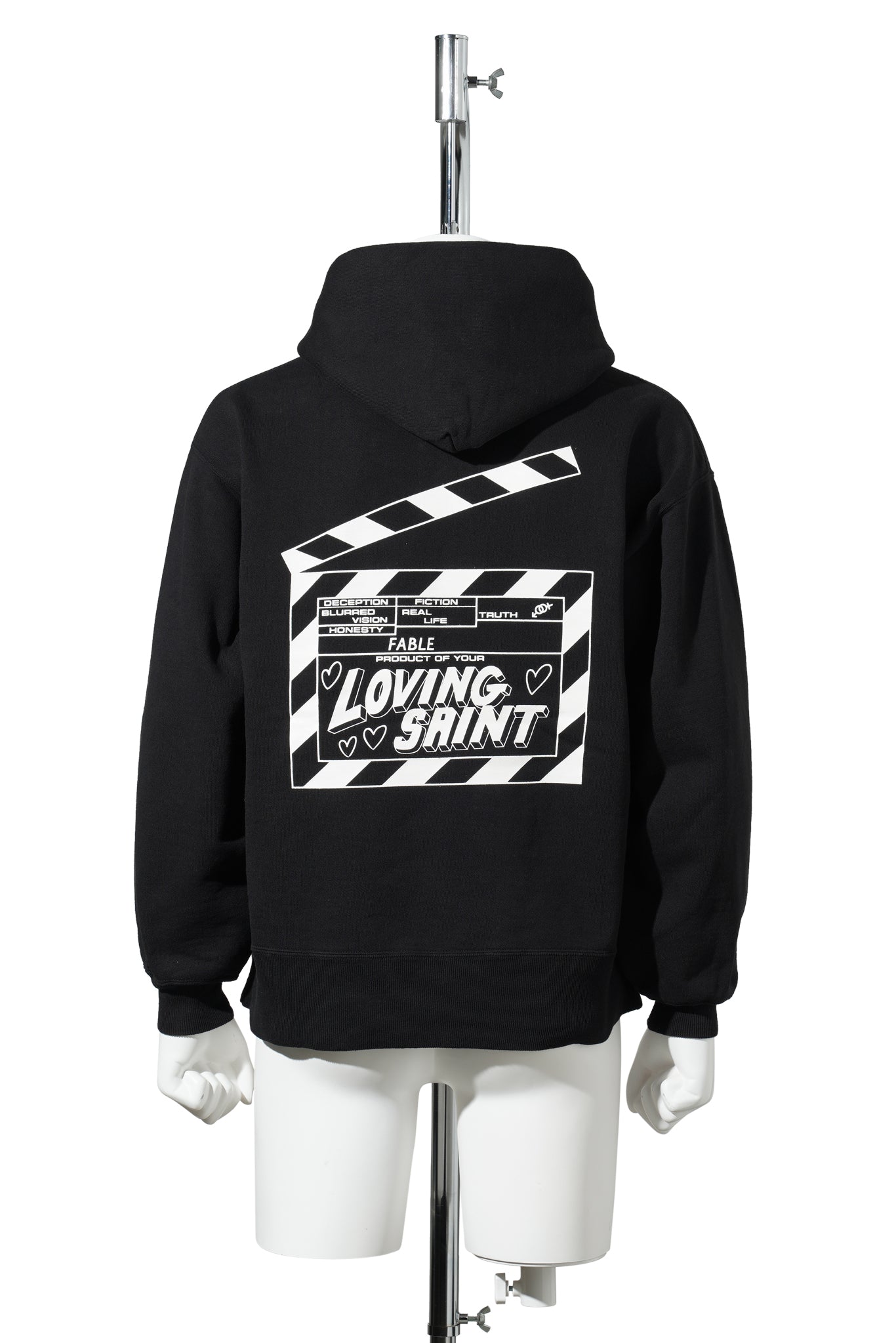 HOODIE/I LOVE SAINT / BLACK