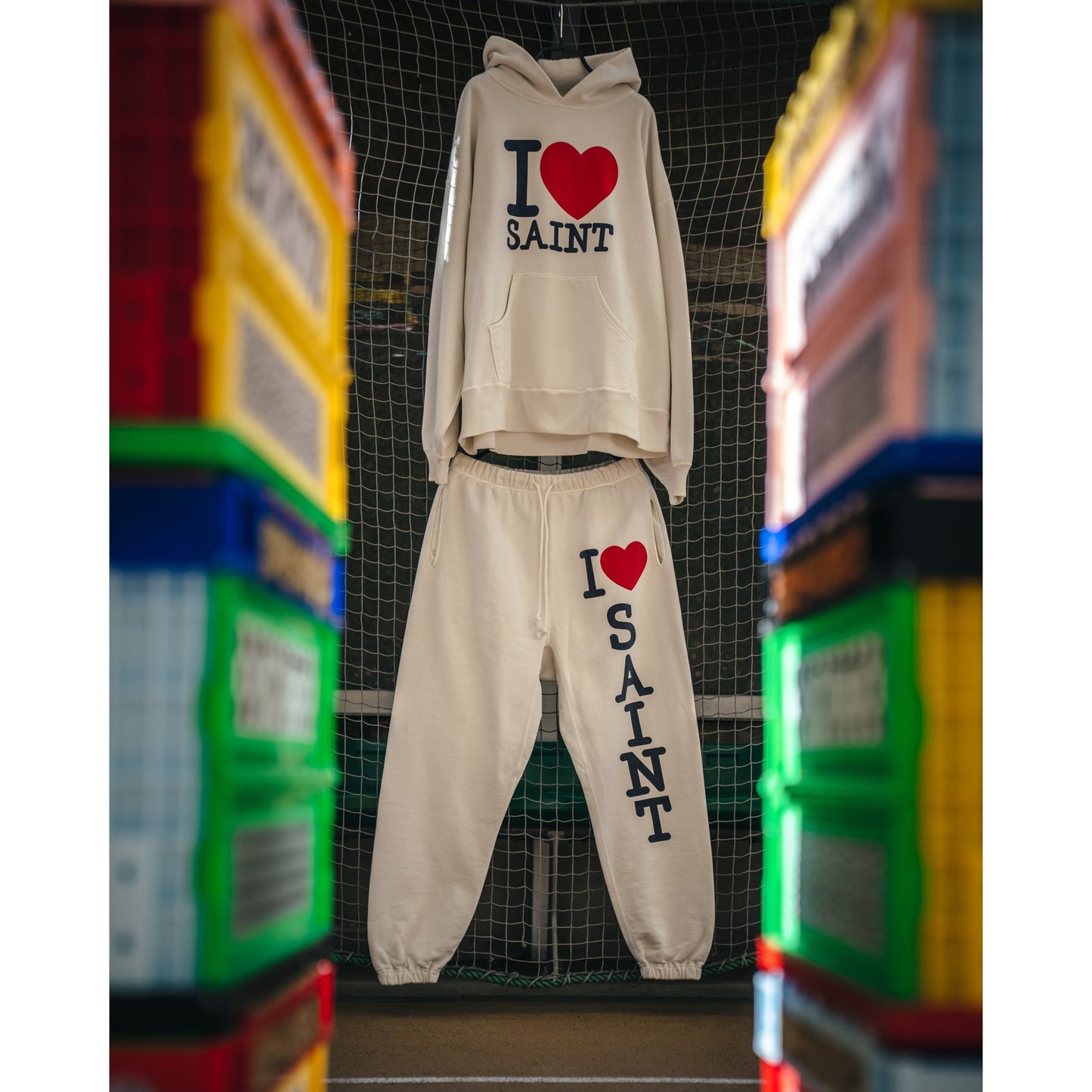 HOODIE/I LOVE SAINT / WHITE