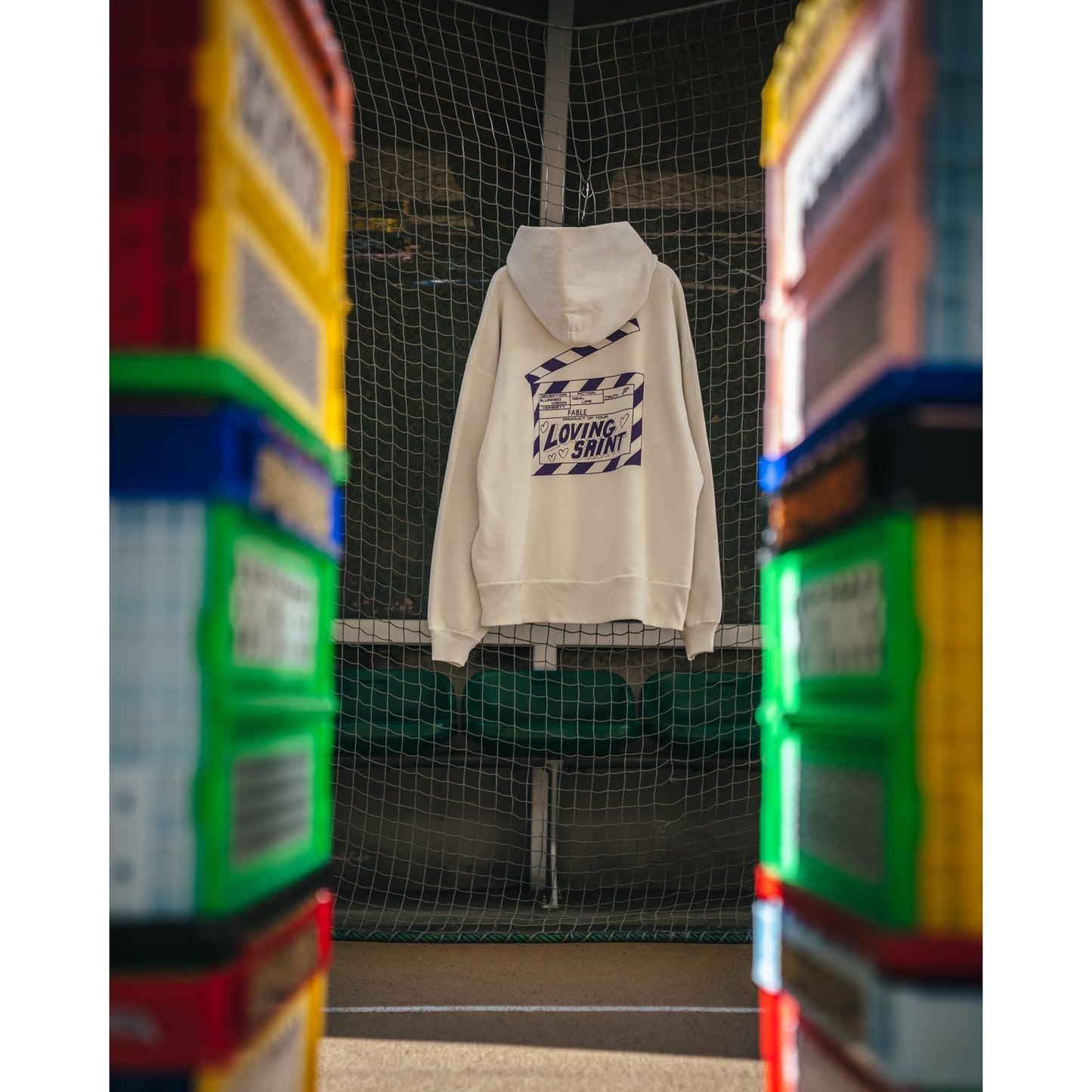 HOODIE/I LOVE SAINT / WHITE