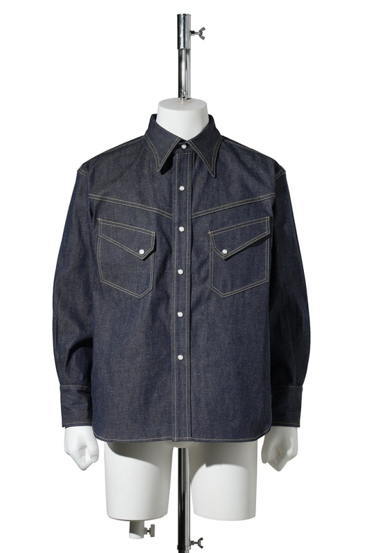 SAINT Mxxxxxx x BerBerJin BBJ_DENIM SHIRT/REGID / BLUE