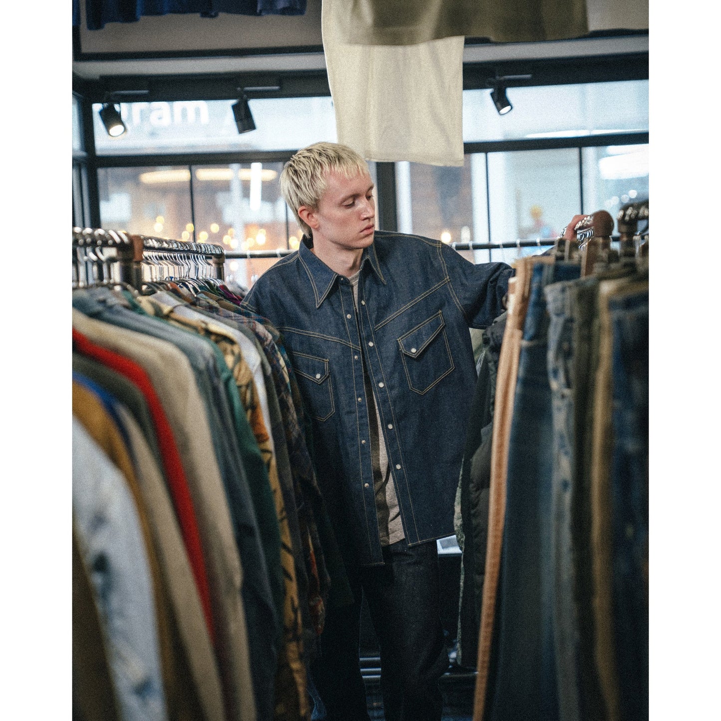 SAINT Mxxxxxx x BerBerJin BBJ_DENIM SHIRT/REGID / BLUE