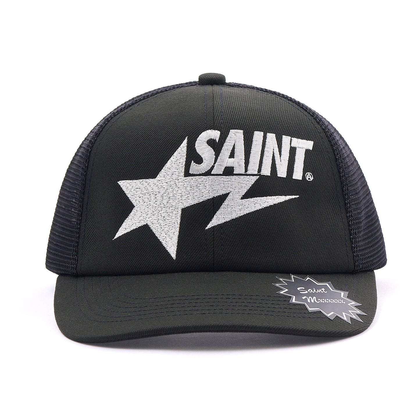 SAINT Mxxxxxx x A BATHING APE® BAPE_MESH CAP / BLACK