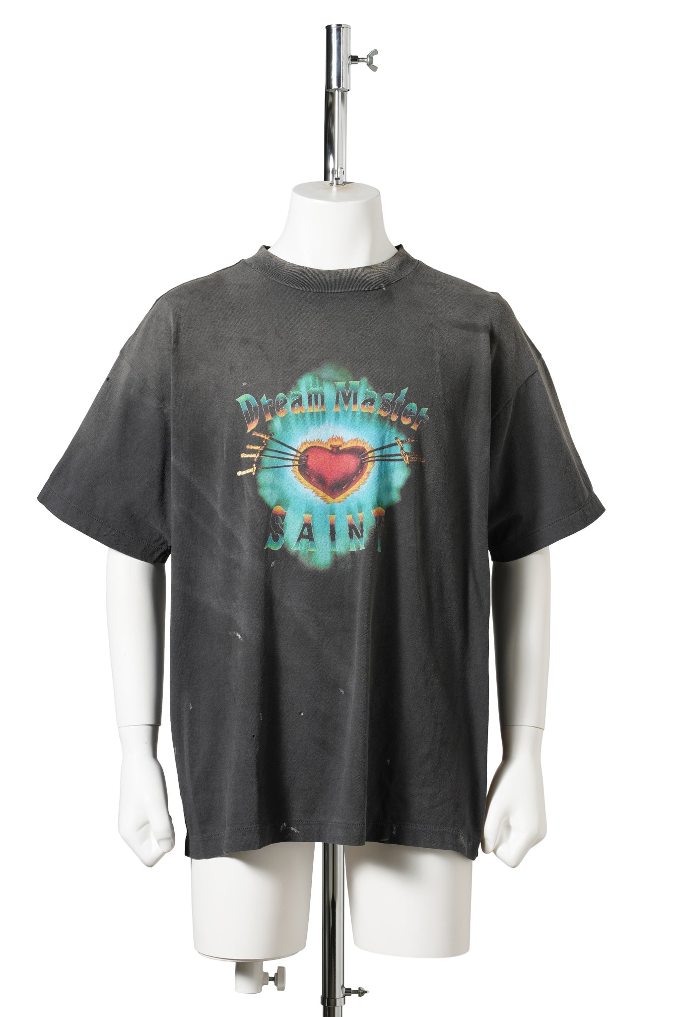 SS T-SHIRT/HEART / BLACK