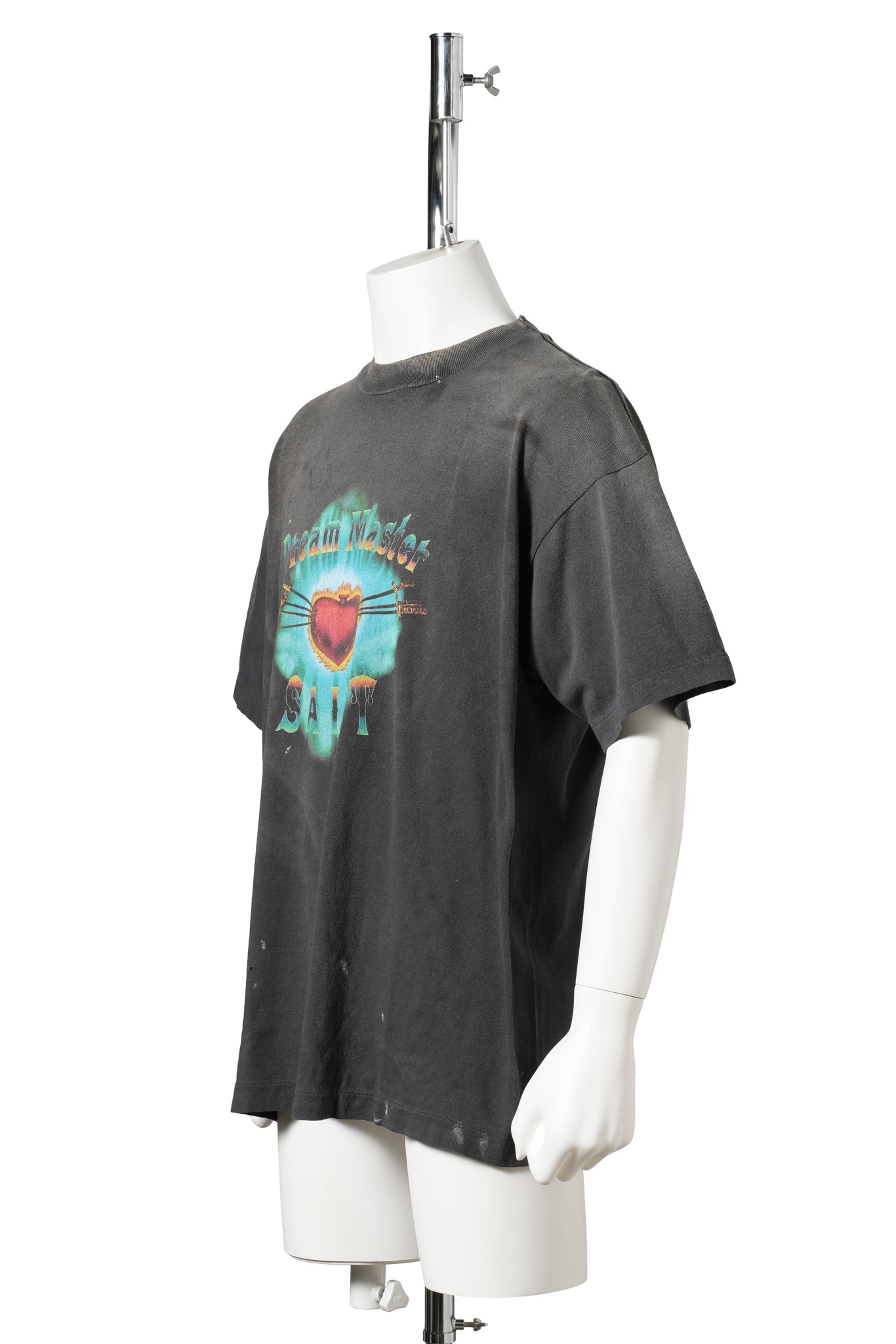SS T-SHIRT/HEART / BLACK