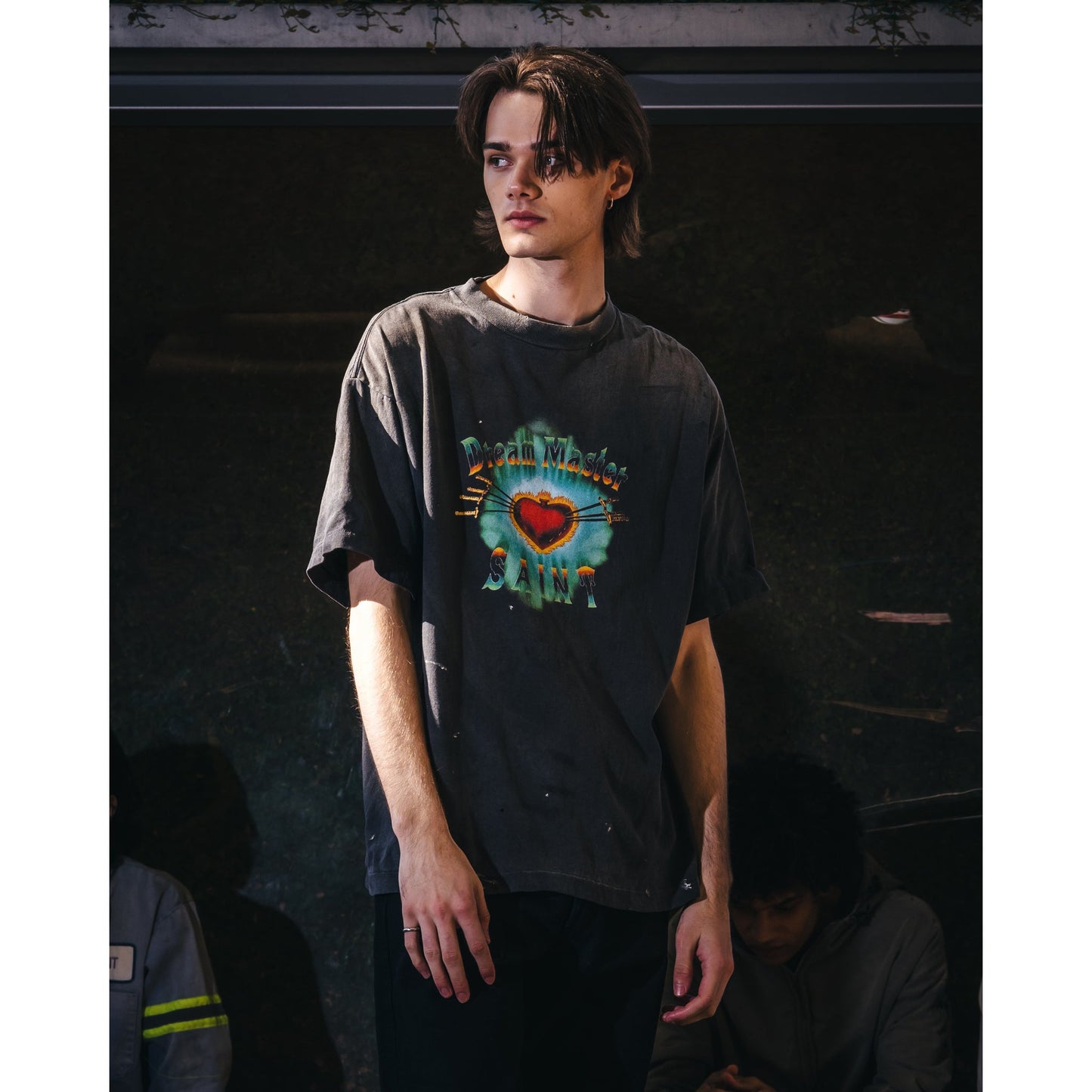 SS T-SHIRT/HEART / BLACK