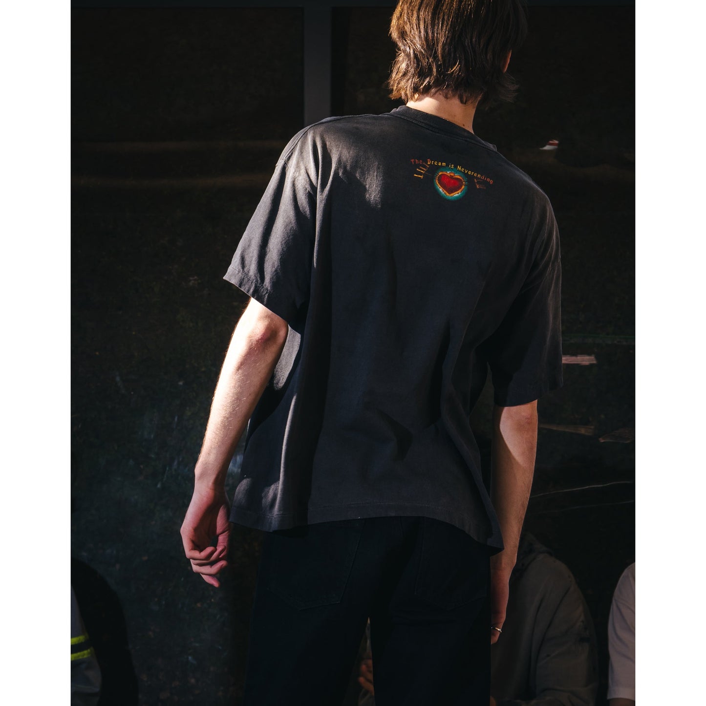 SS T-SHIRT/HEART / BLACK