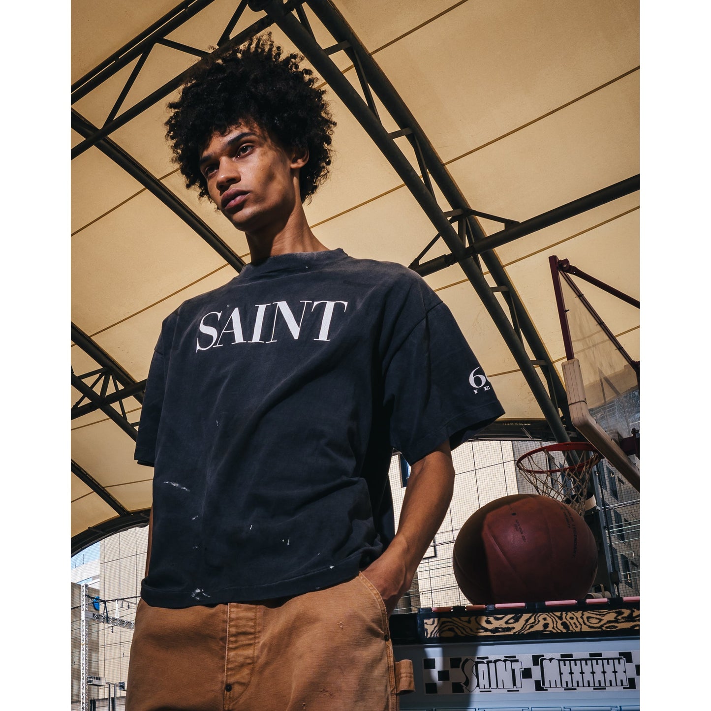 SS T-SHIRT/SAINT 666 / BLACK