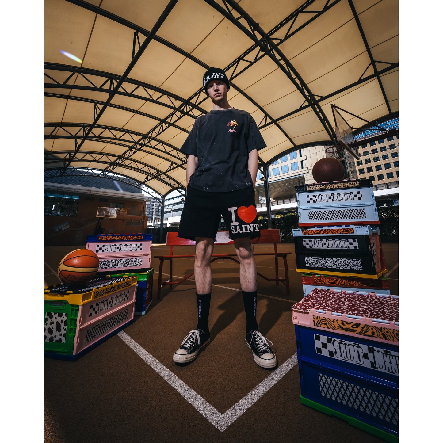SS T-SHIRT/SKATE / BLACK