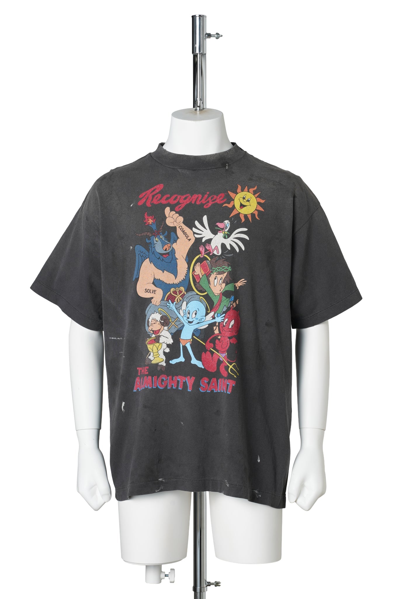 SS T-SHIRT/ALMITHY SAINT / BLACK