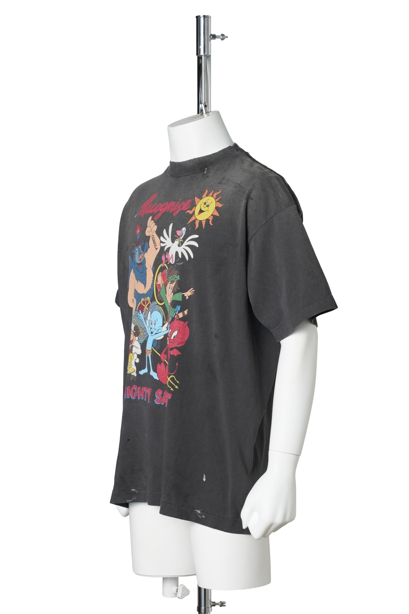 SS T-SHIRT/ALMITHY SAINT / BLACK