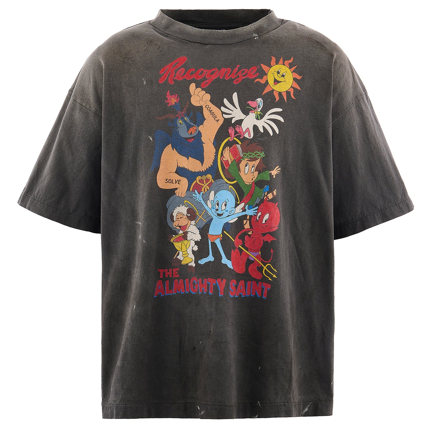 SS T-SHIRT/ALMITHY SAINT / BLACK