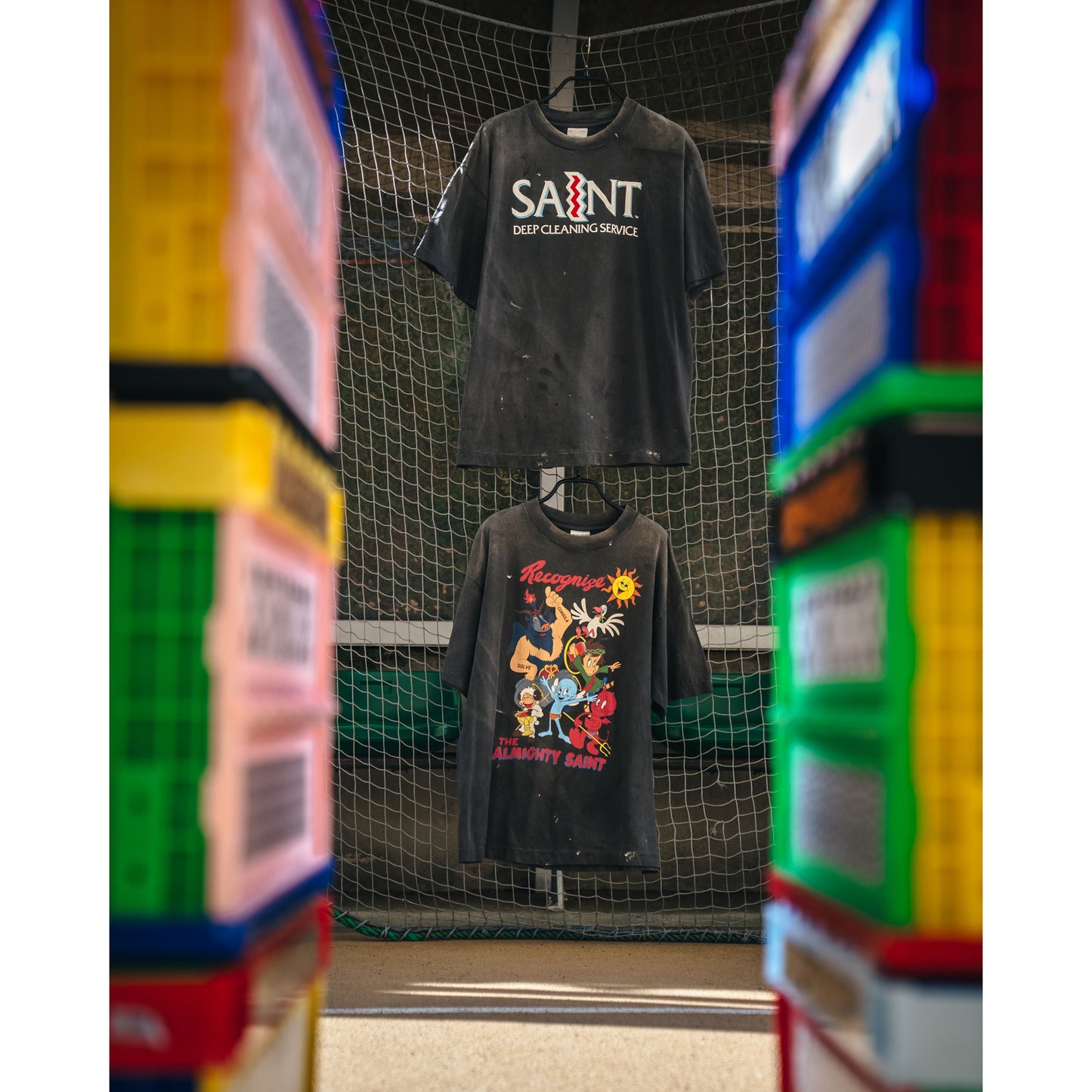 SS T-SHIRT/ALMITHY SAINT / BLACK