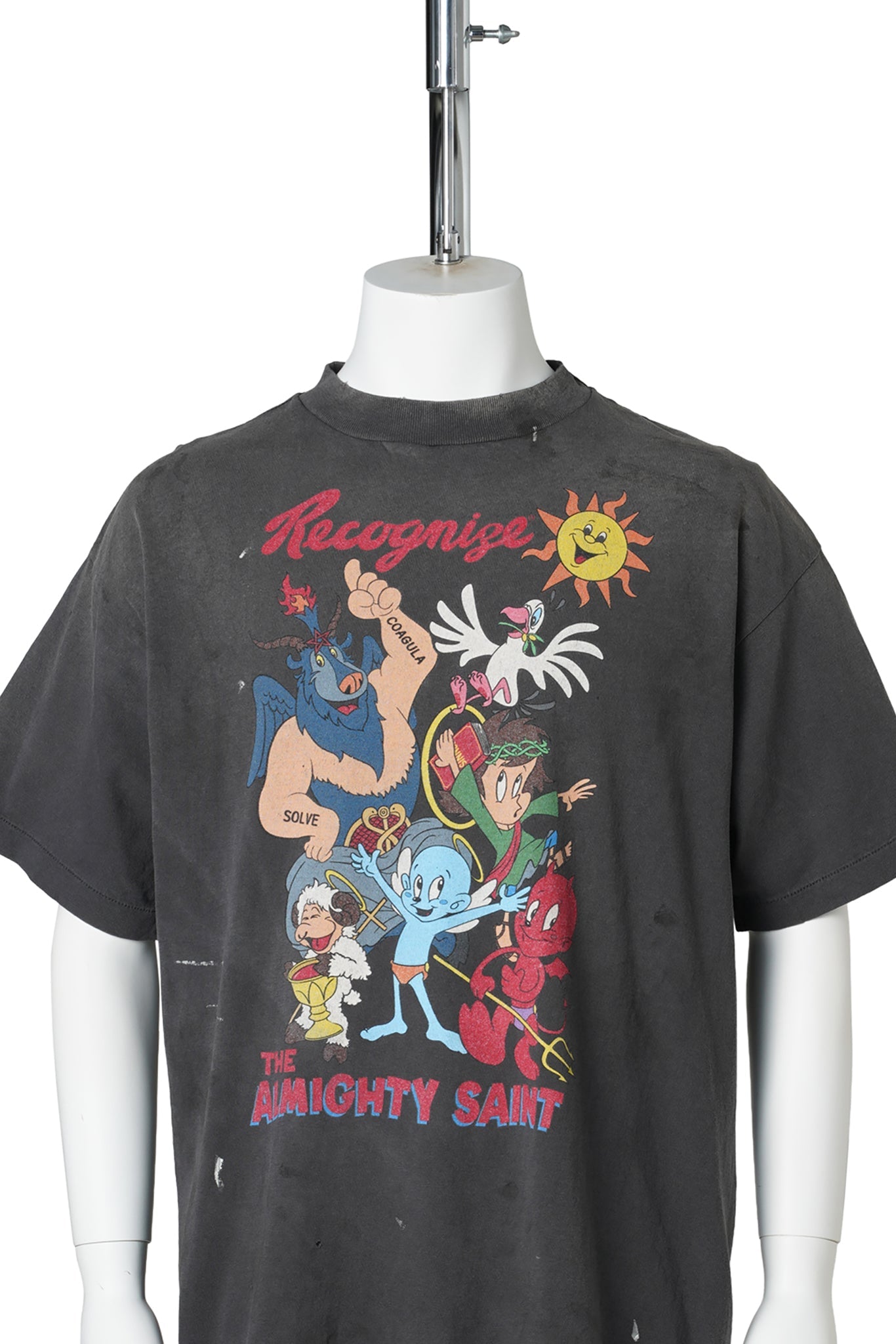 SS T-SHIRT/ALMITHY SAINT / BLACK
