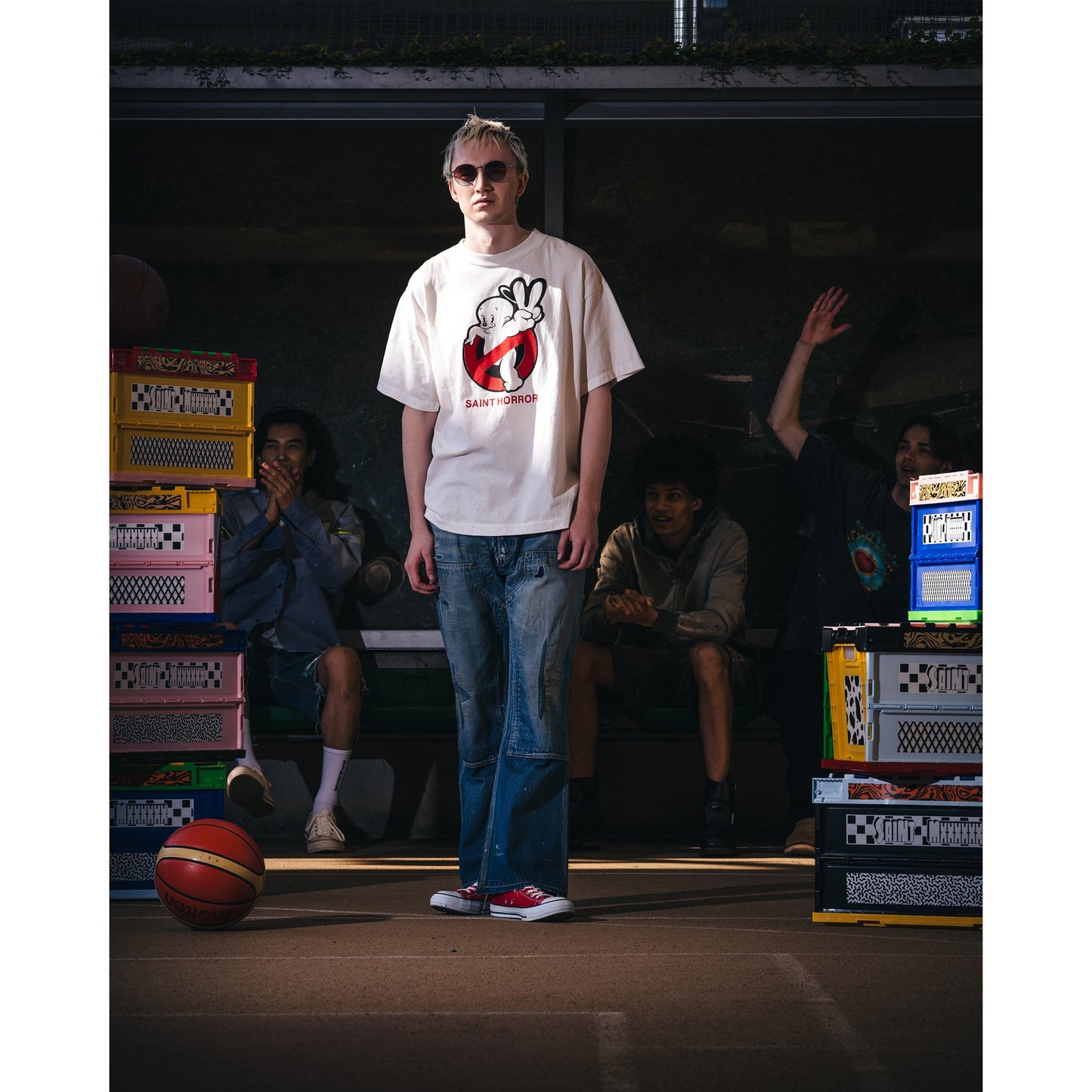 SS T-SHIRT/SAINT HORROR / WHITE