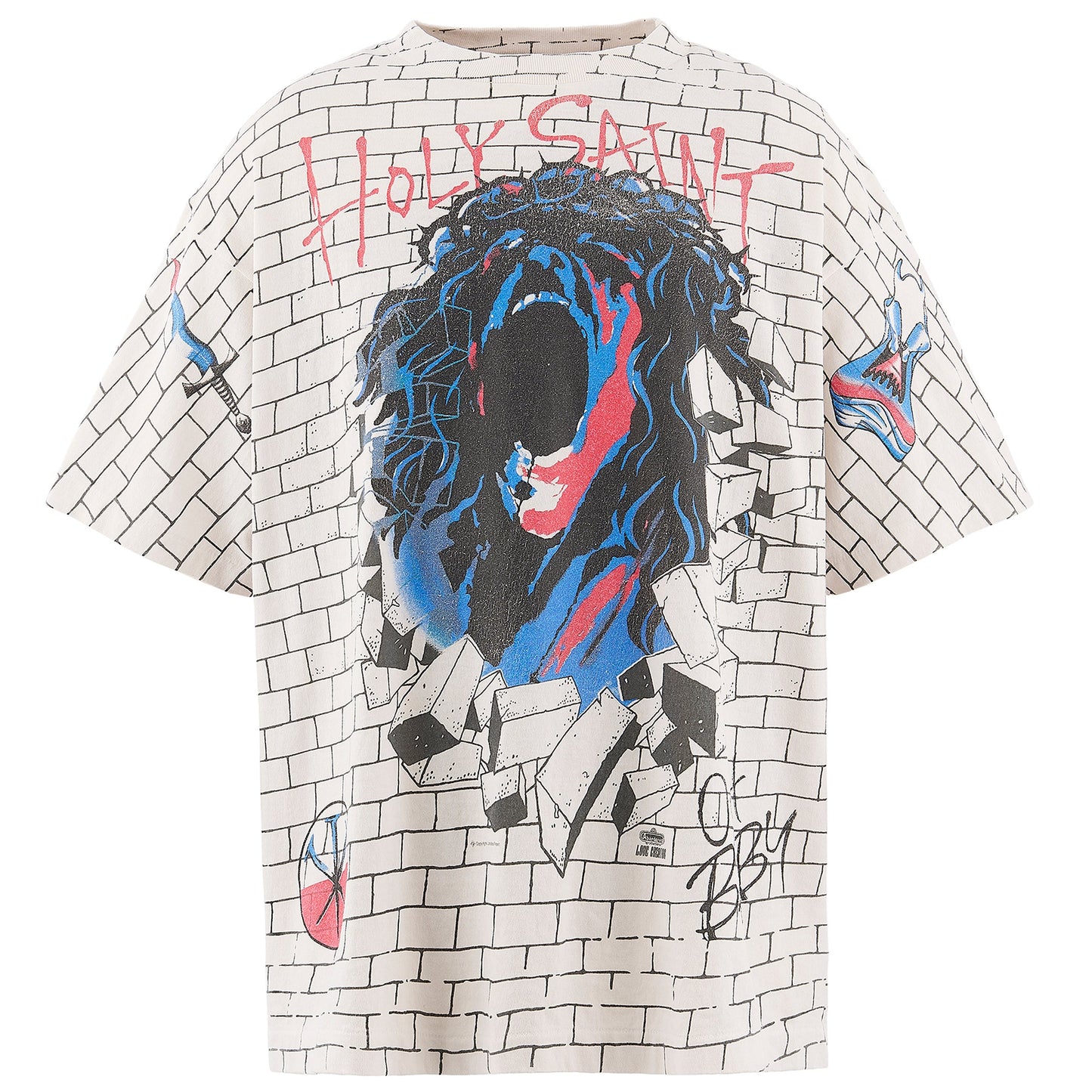 SS T-SHIRT/HOLY SAINT / WHITE