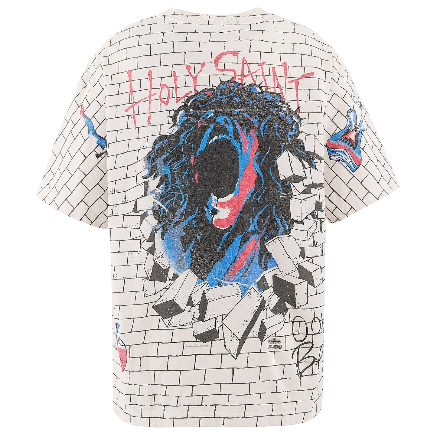 SS T-SHIRT/HOLY SAINT / WHITE