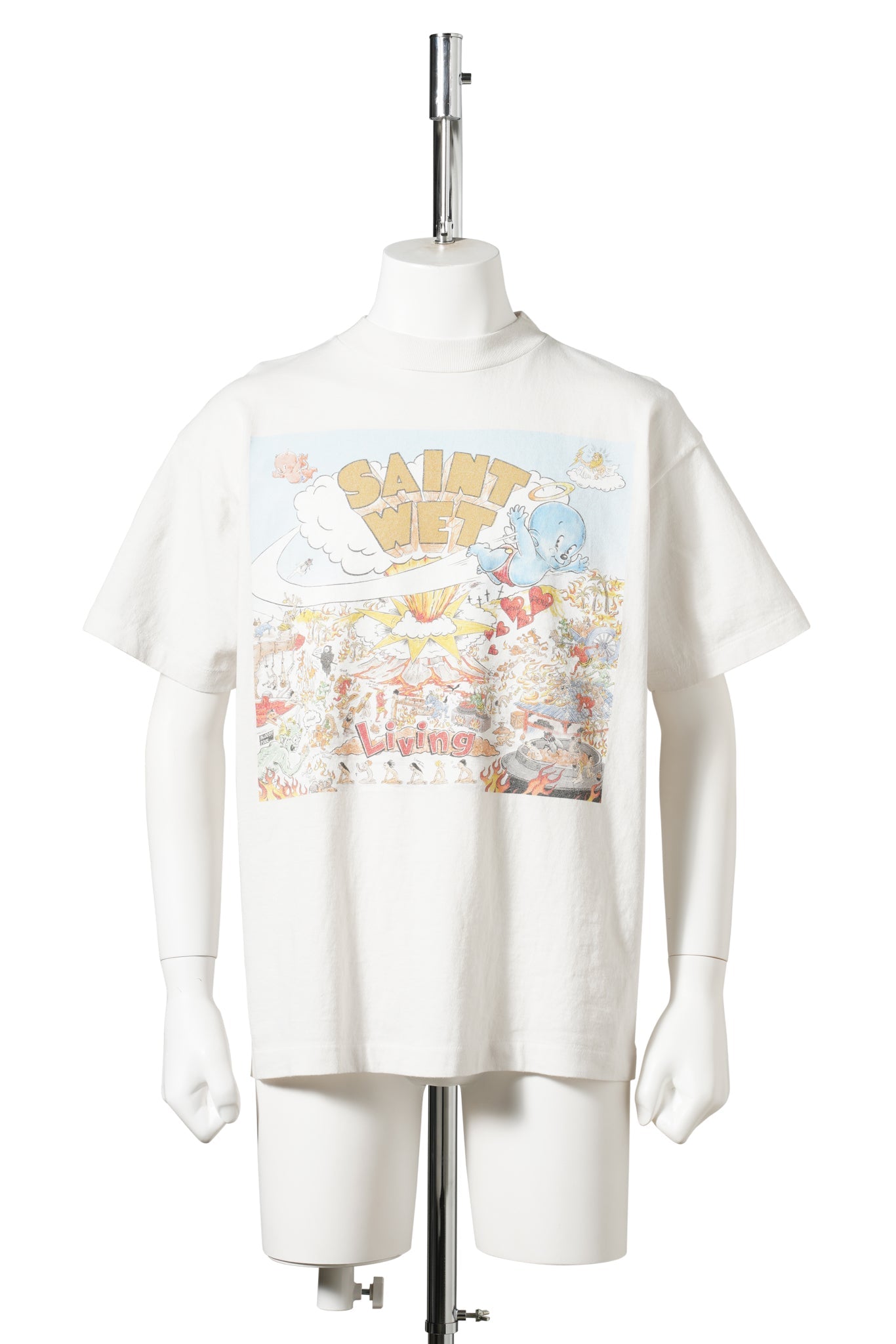 SS T-SHIRT/SAINT WET / WHITE