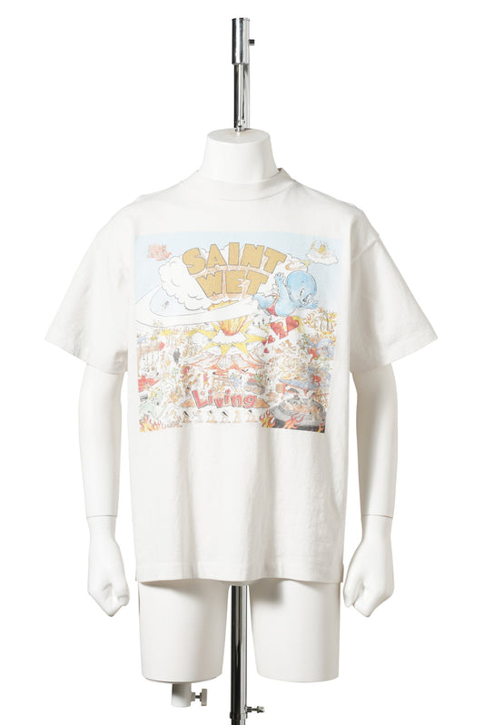 SS T-SHIRT/SAINT WET / WHITE