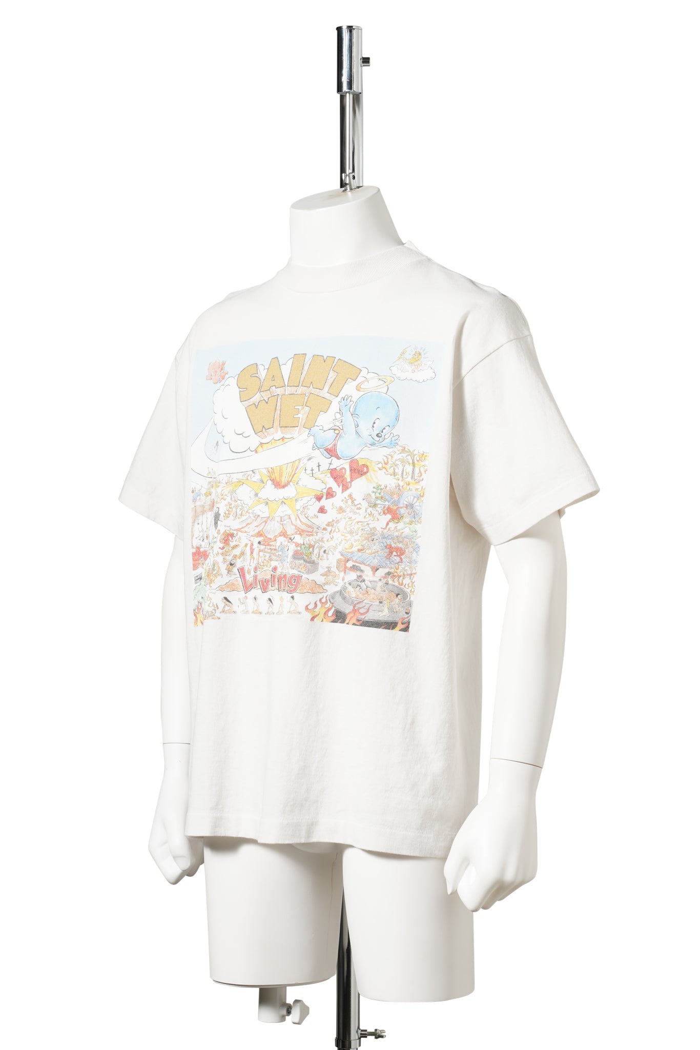 SS T-SHIRT/SAINT WET / WHITE