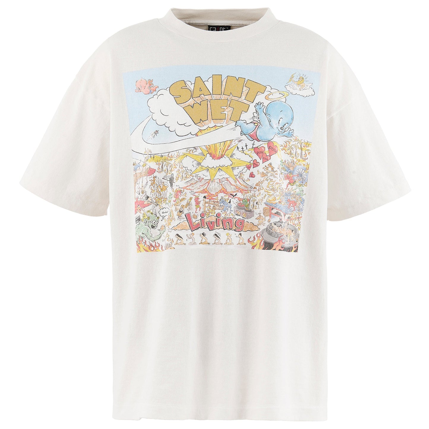 SS T-SHIRT/SAINT WET / WHITE