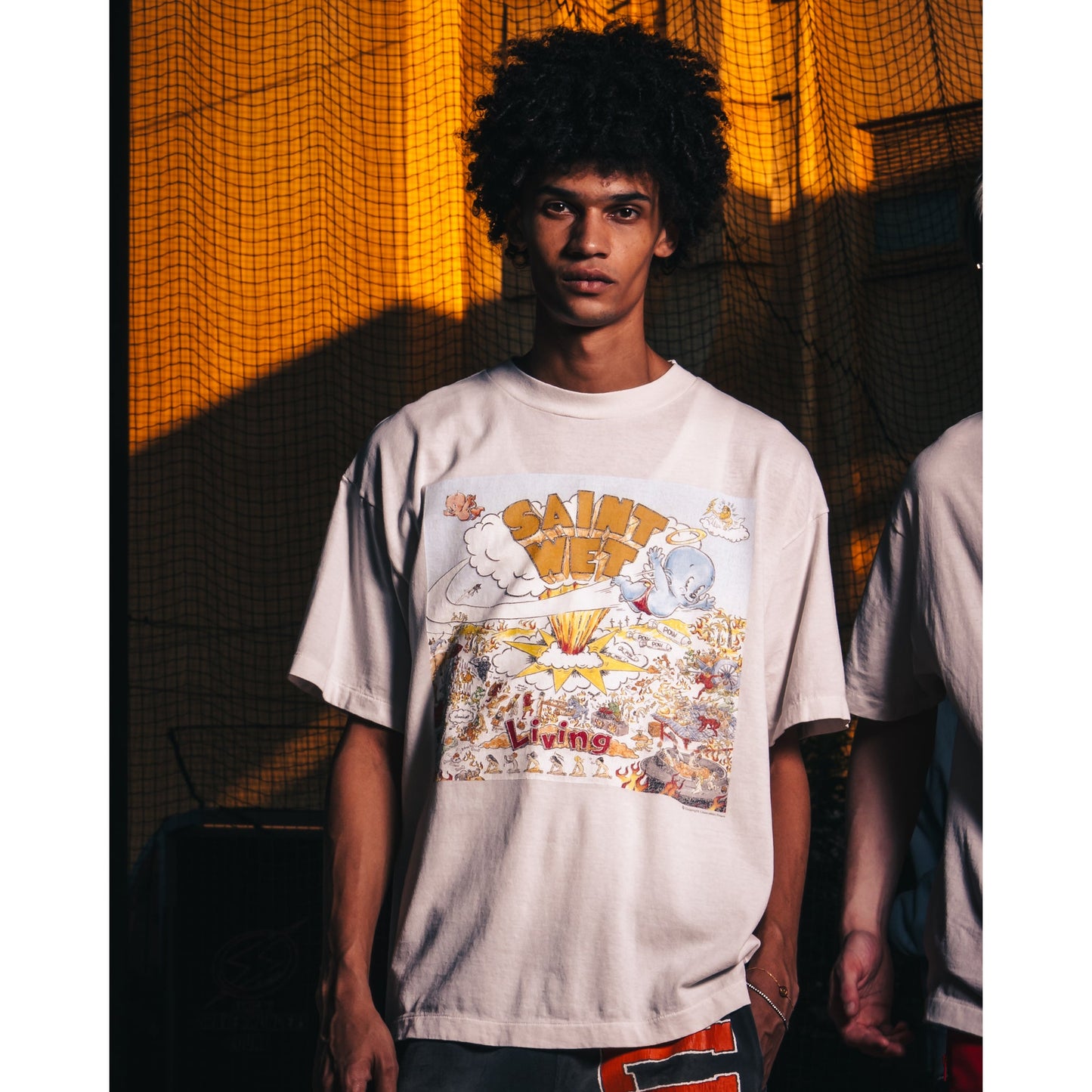 SS T-SHIRT/SAINT WET / WHITE