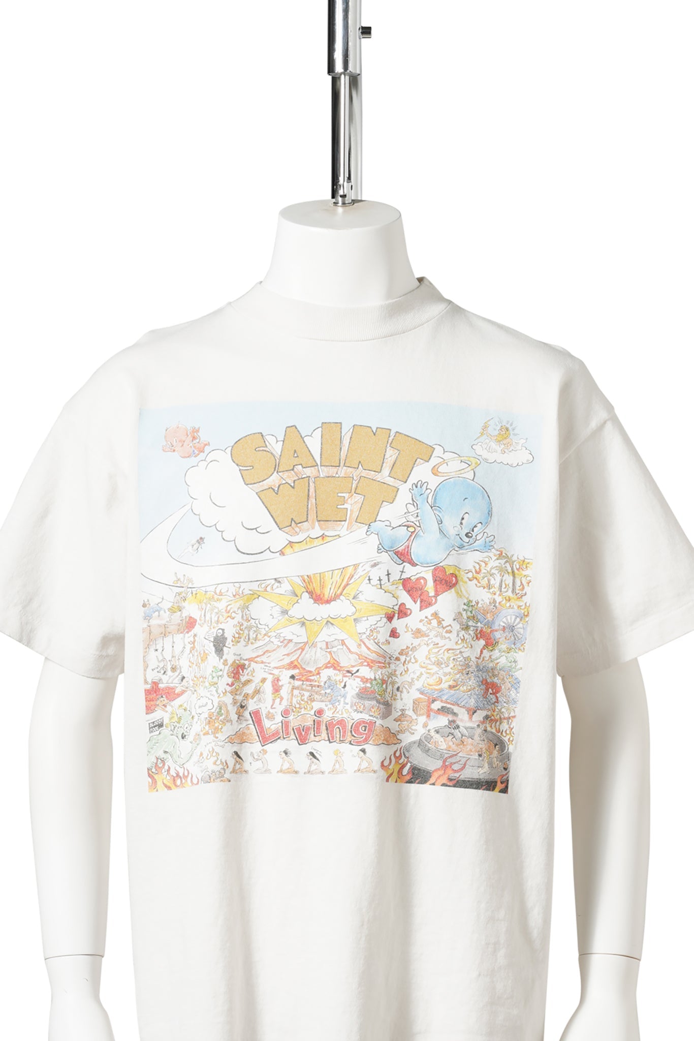 SS T-SHIRT/SAINT WET / WHITE