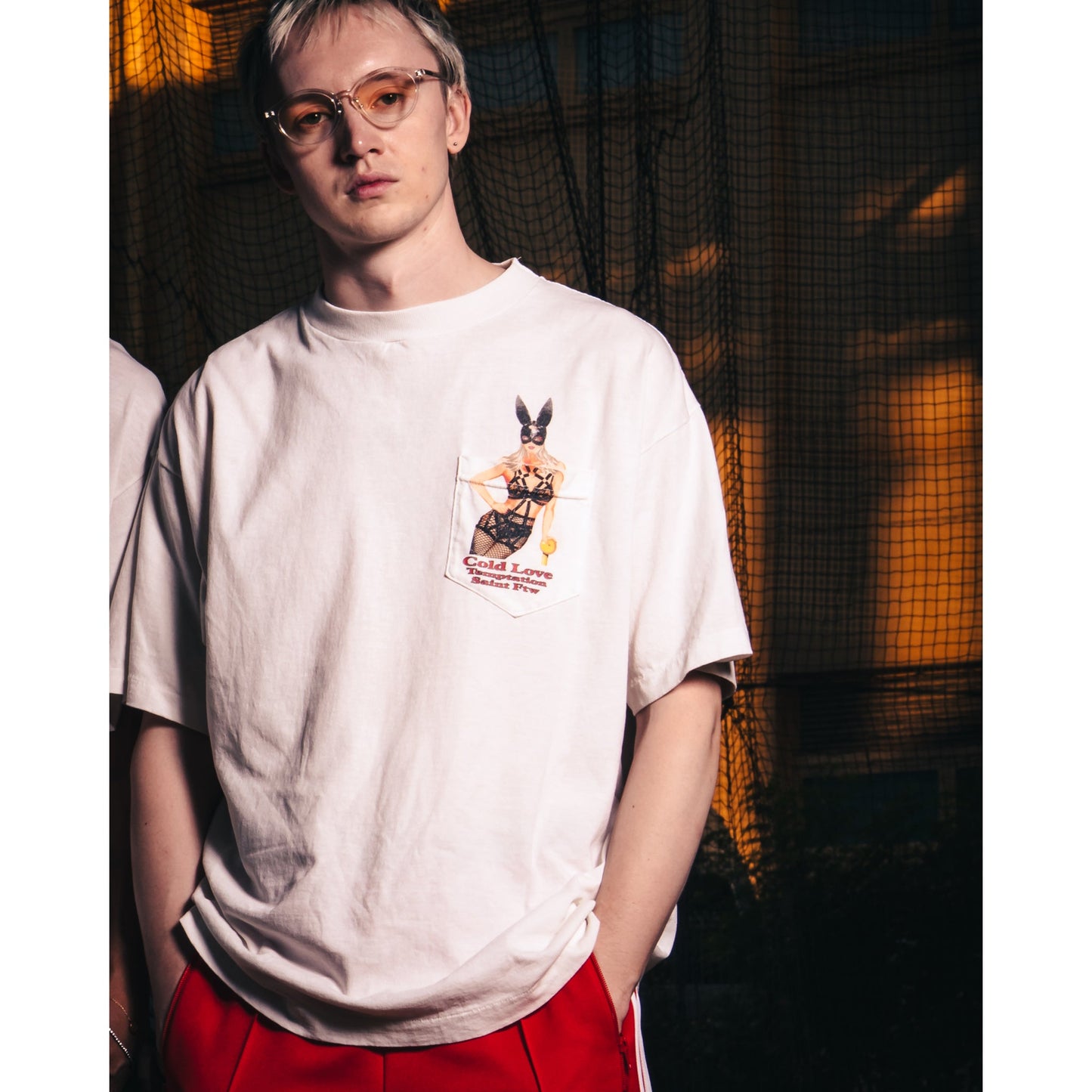 SS T-SHIRT/POCKET / WHITE