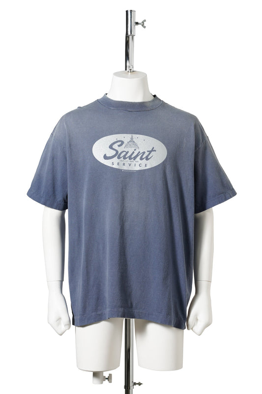 SS T-SHIRT/SAINT SERVICE / NAVY