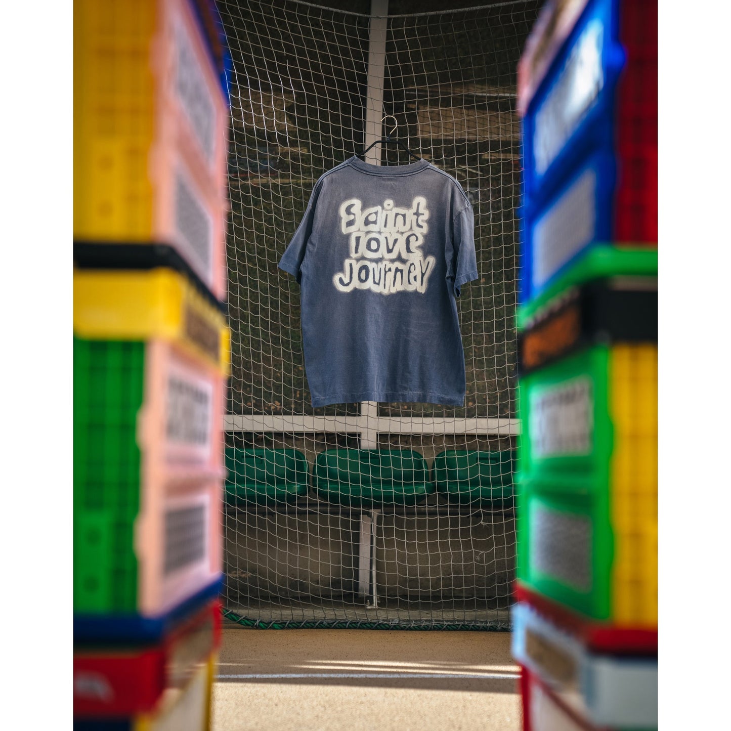 SS T-SHIRT/SAINT SERVICE / NAVY