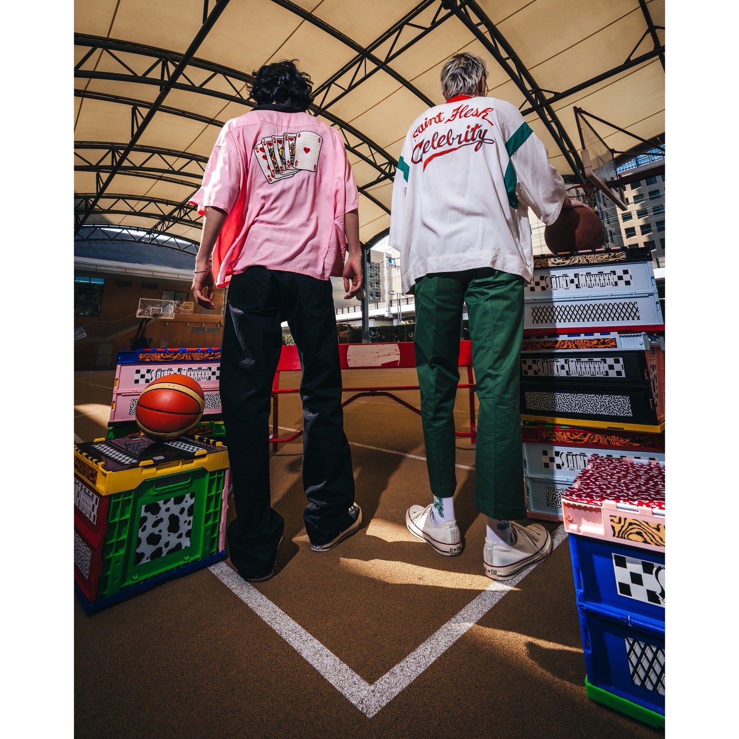 BOWLING SHIRT/TRUMP / PINK