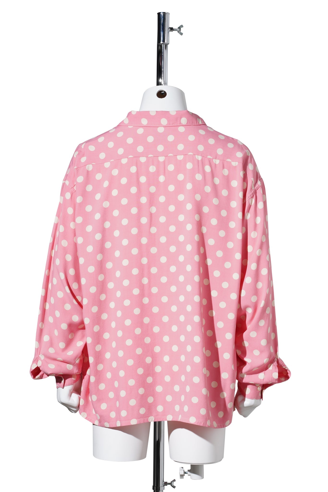 RAYON SHIRT/DOT / PINK