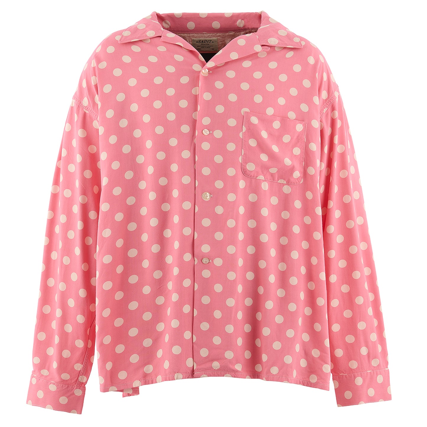 RAYON SHIRT/DOT / PINK
