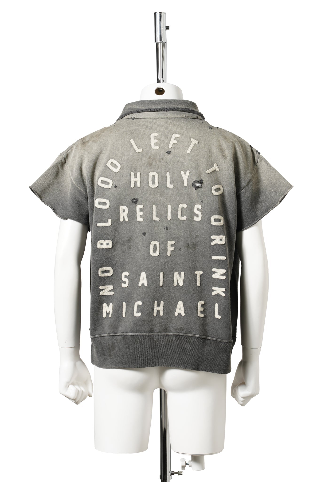 SS HALF ZIP SWEAT/SAINT / CHARCOAL