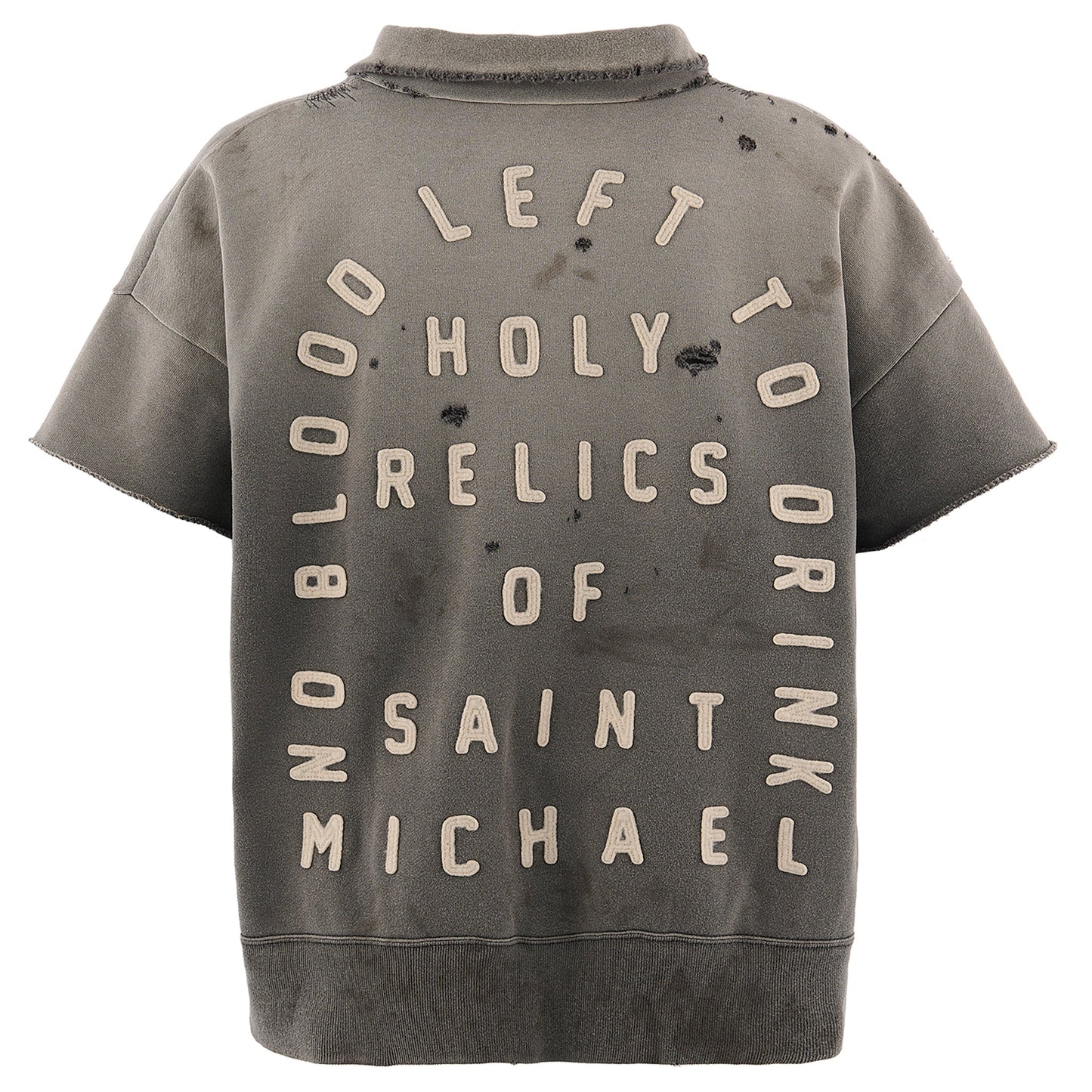 SS HALF ZIP SWEAT/SAINT / CHARCOAL