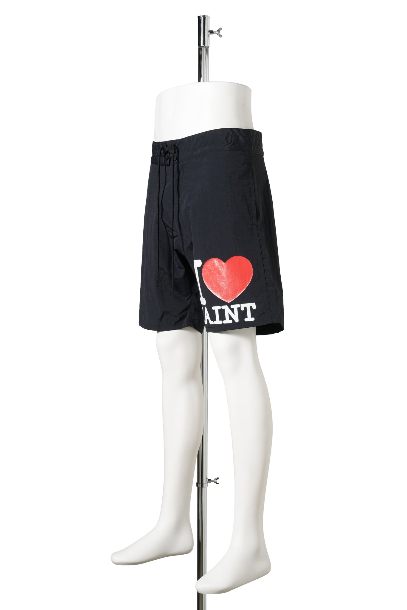 NYLON SHORTS /I LOVE SAINT / BLACK