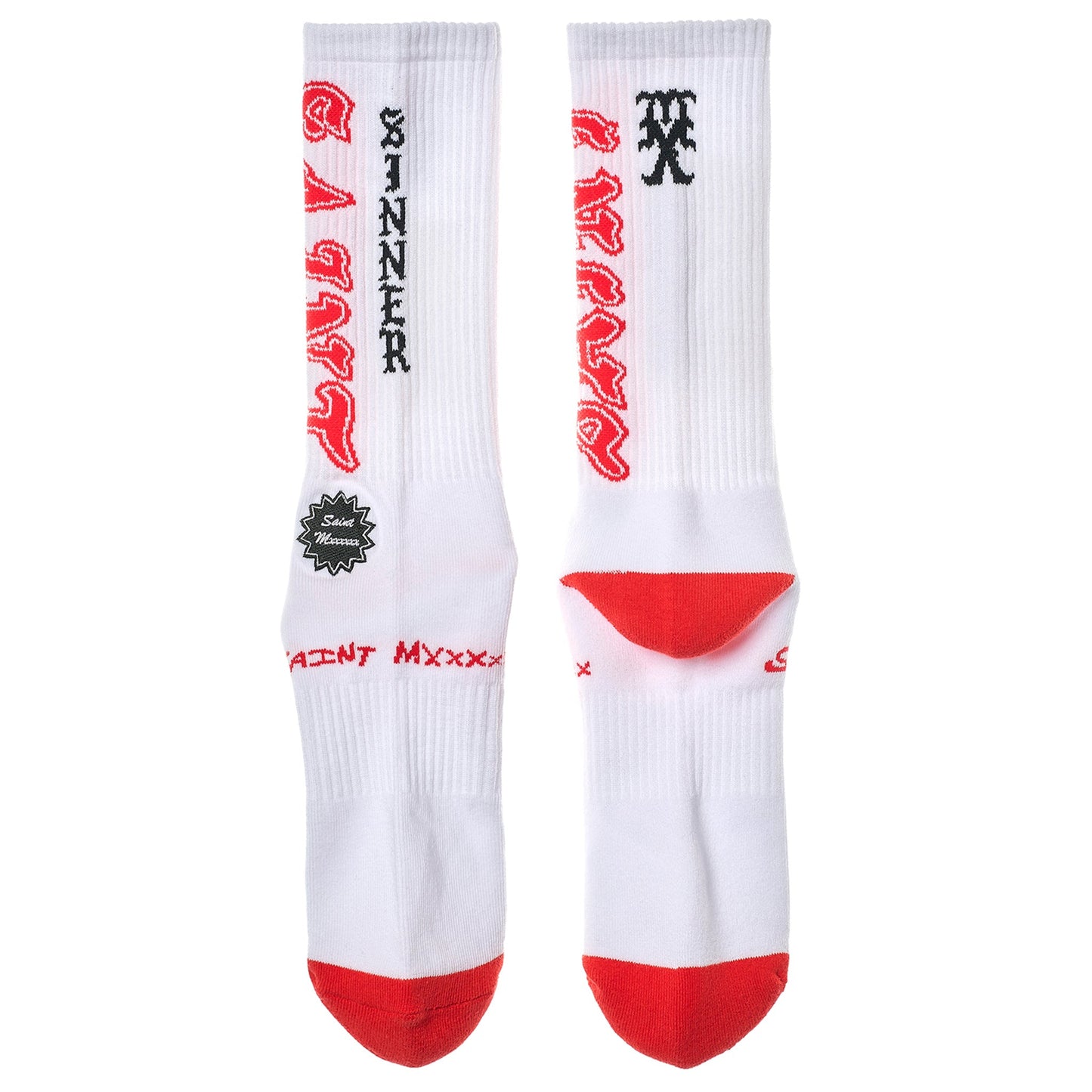 SOCKS/SAINT / WHITE+RED