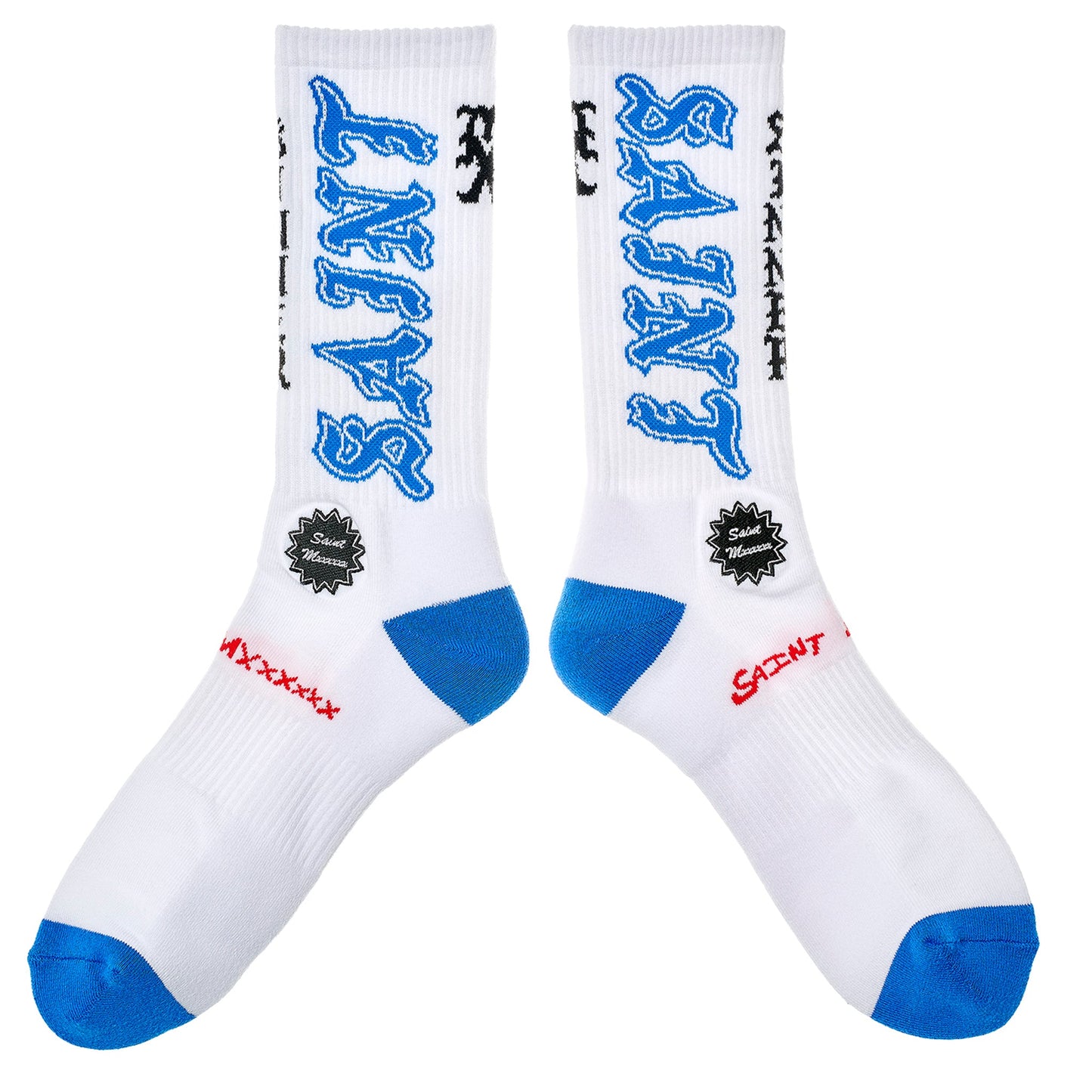 SOCKS/SAINT / WHITE+BLUE