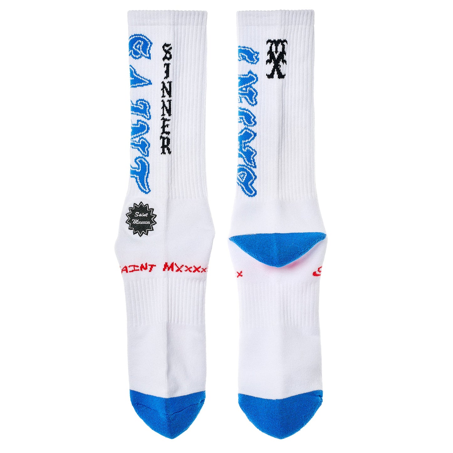 SOCKS/SAINT / WHITE+BLUE