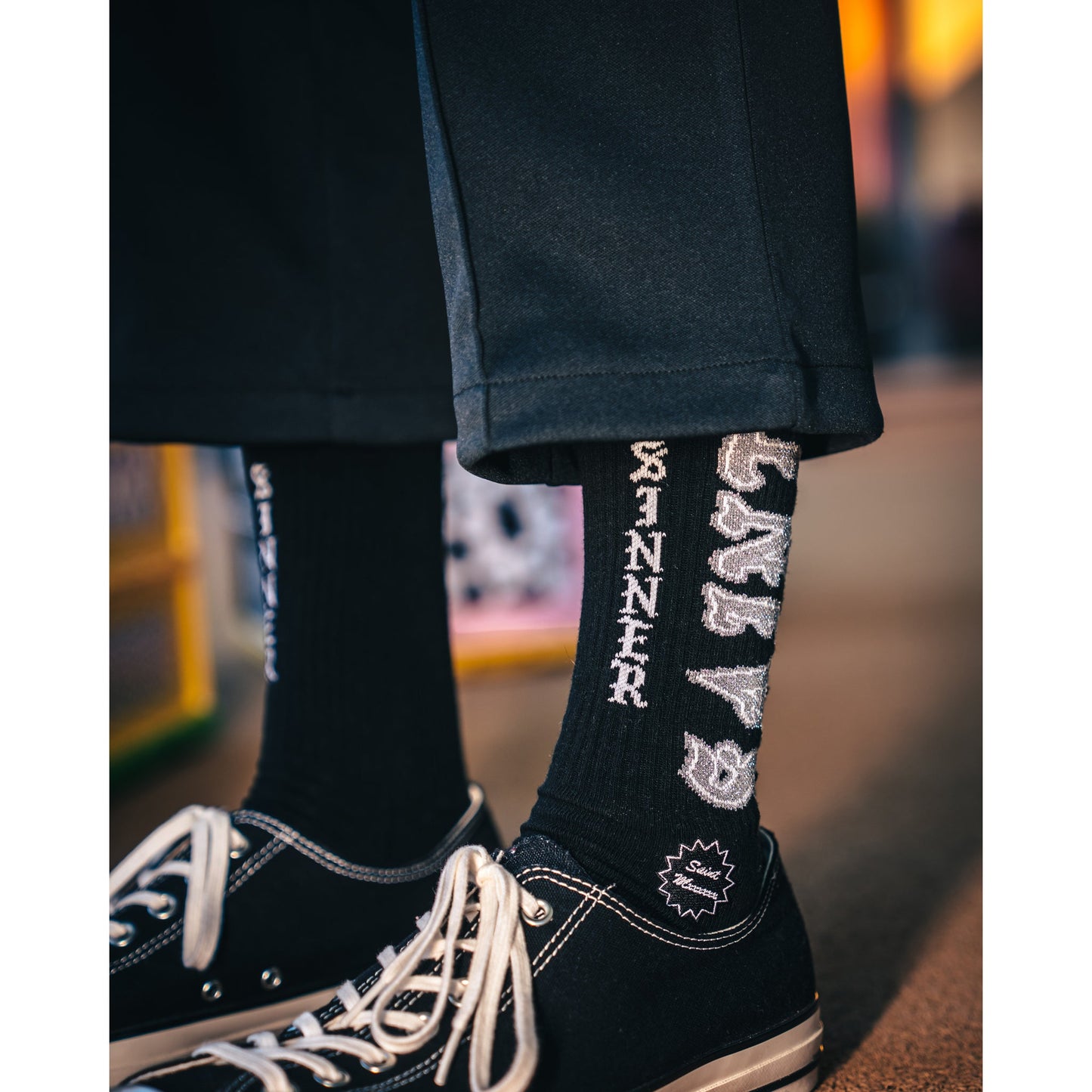 SOCKS/SAINT / BLACK+GRAY