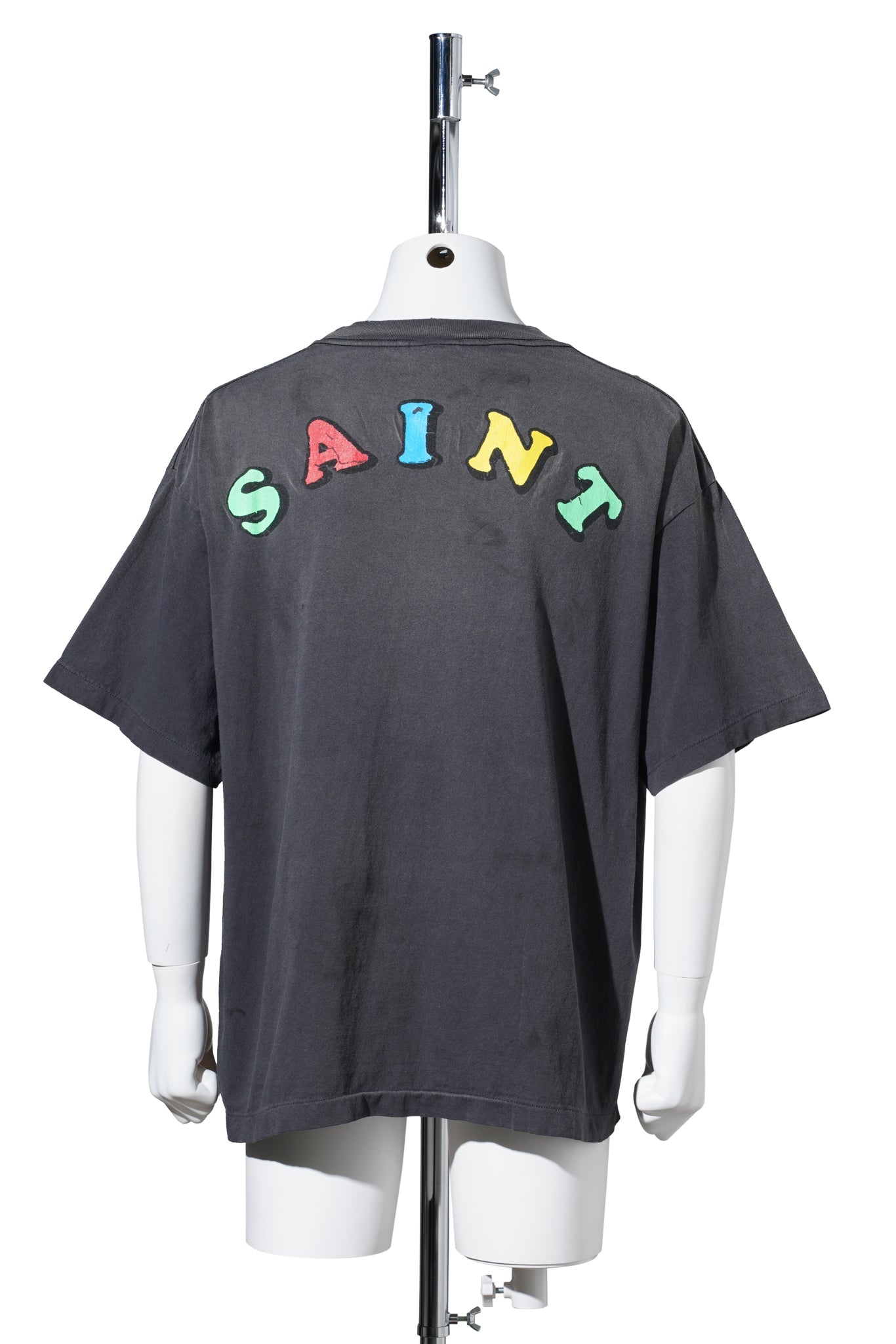 SAINT Mxxxxxx x Jamie Reid JR_SS T-SHIRT/VOTE F LIGHT / BLK