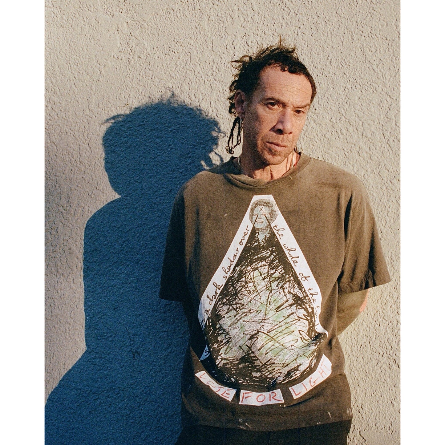 SAINT Mxxxxxx x Jamie Reid JR_SS T-SHIRT/VOTE F LIGHT / BLK