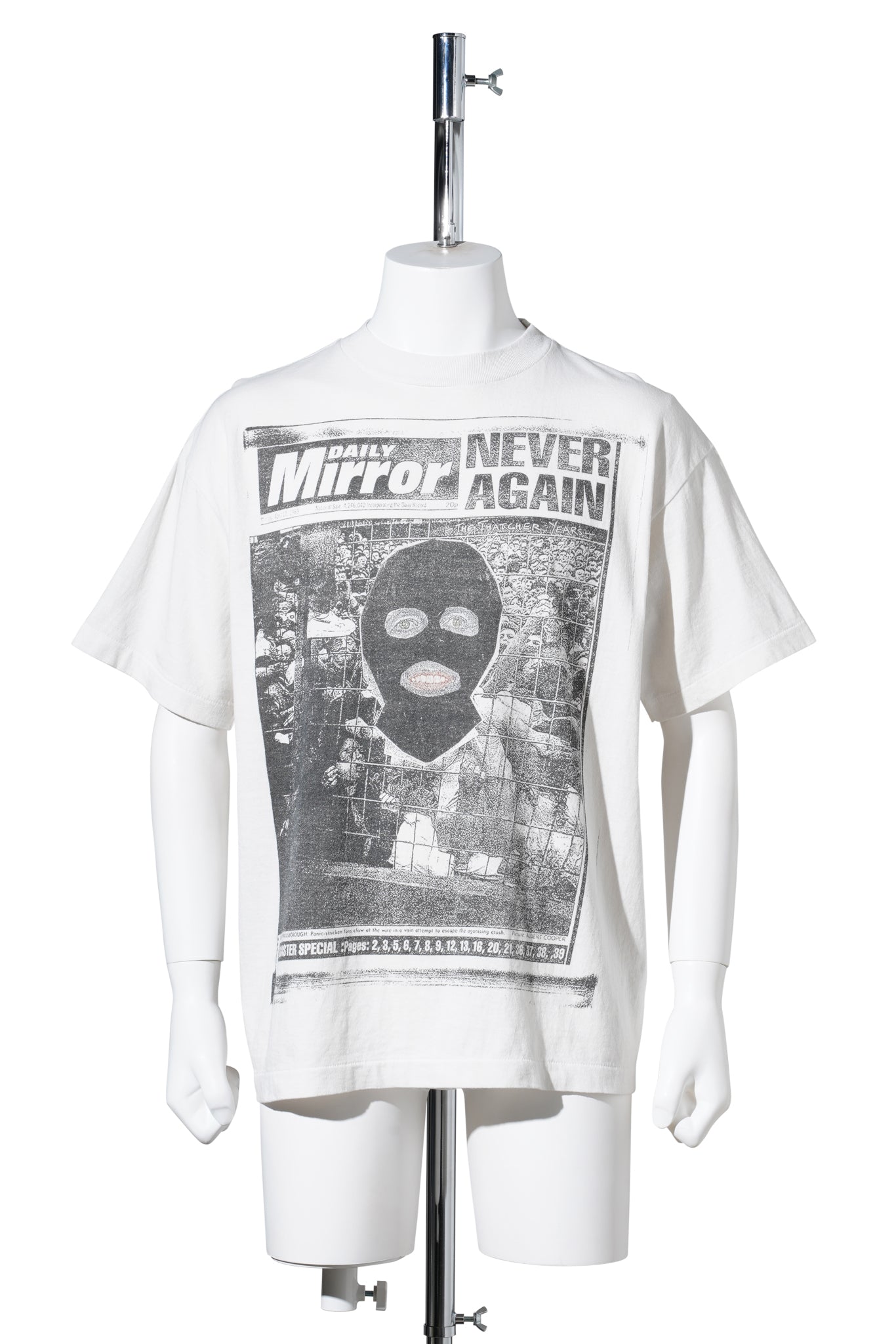 SAINT Mxxxxxx x Jamie Reid JR_SS T-SHIRT/MASK / WHITE