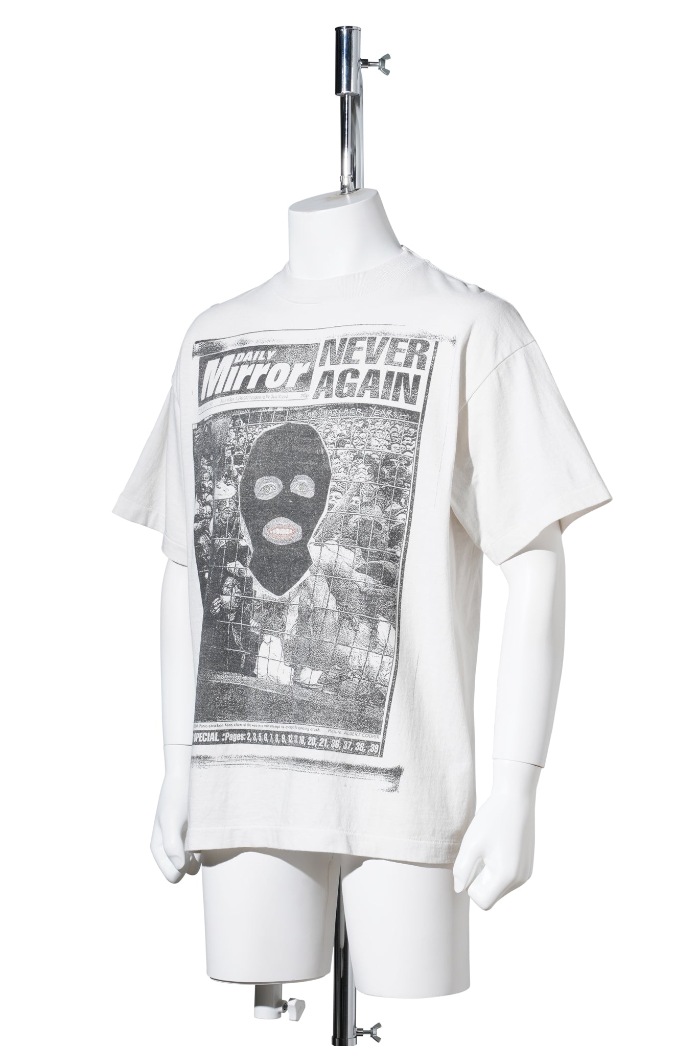 SAINT Mxxxxxx x Jamie Reid JR_SS T-SHIRT/MASK / WHITE