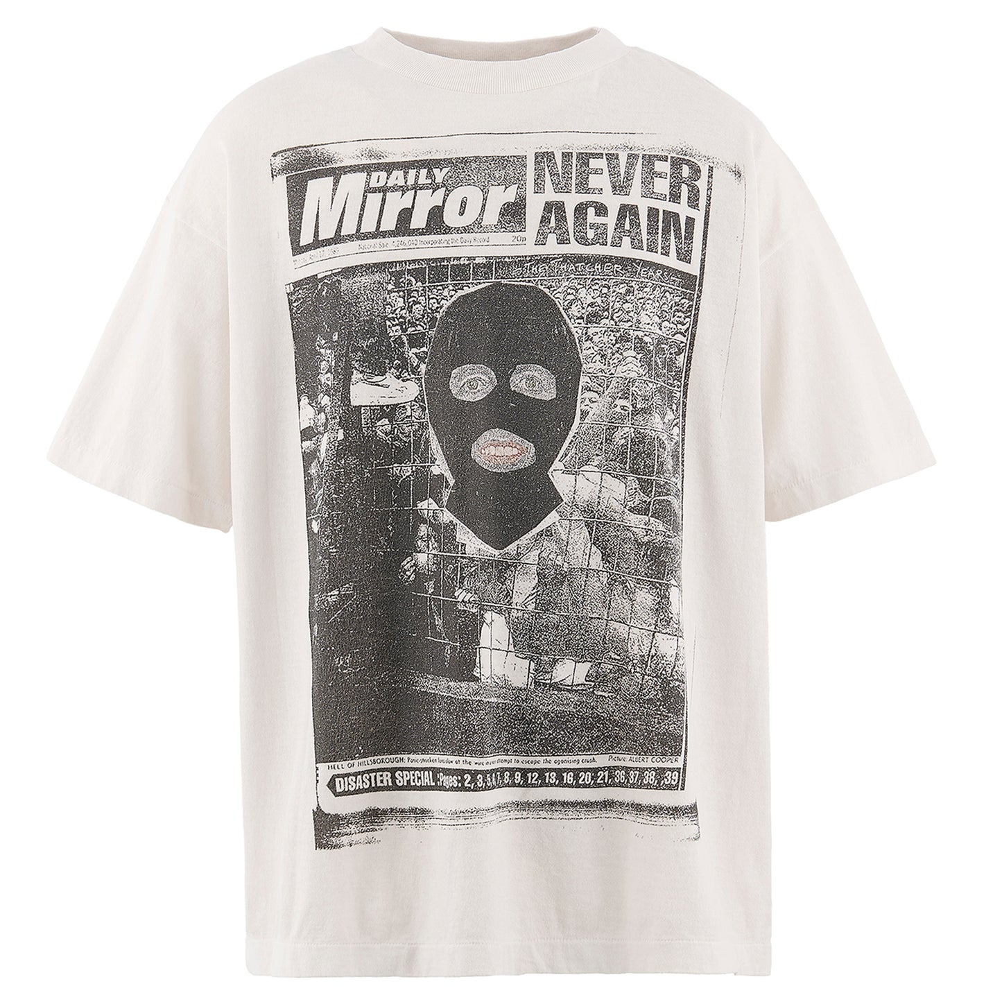 SAINT Mxxxxxx x Jamie Reid JR_SS T-SHIRT/MASK / WHITE
