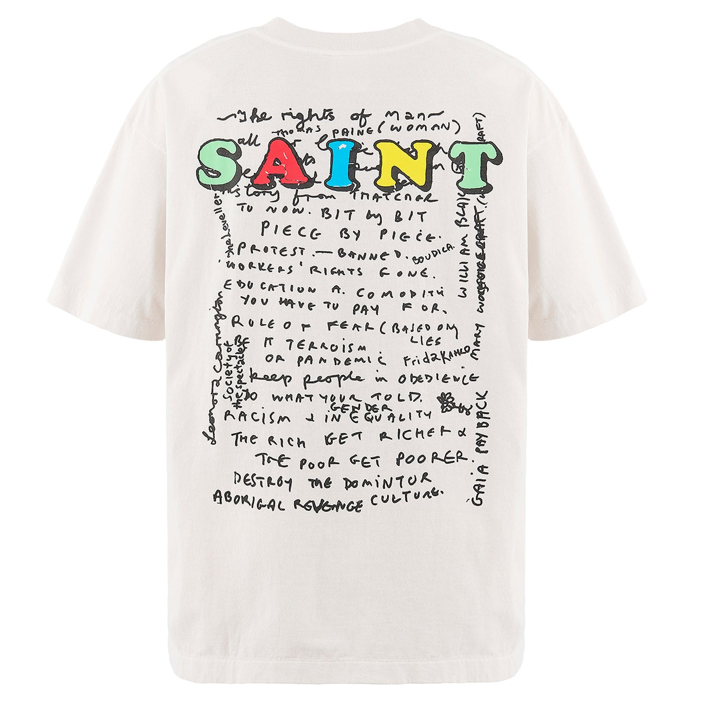 SAINT Mxxxxxx x Jamie Reid JR_SS T-SHIRT/MASK / WHITE